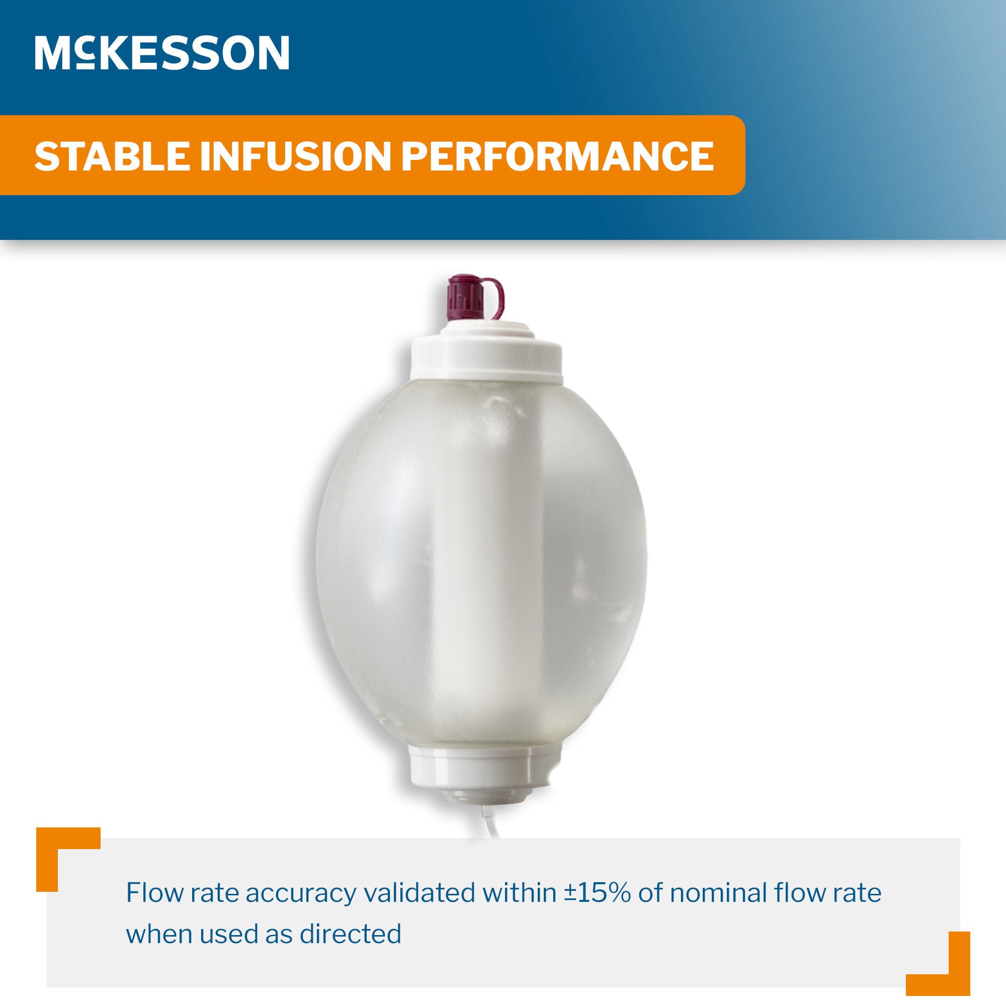 McKesson Brand - 16-EP50020 Elastomeric Pump McKesson 500 mL Volume 20 mL / Hr. Flow Rate