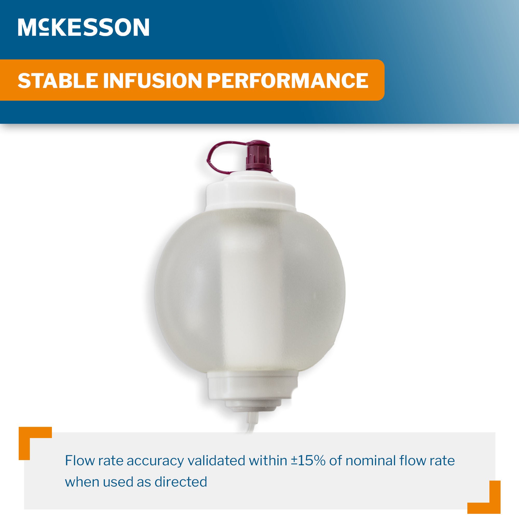 McKesson Brand - 16-EP25020 Elastomeric Pump McKesson 250 mL Volume 20 mL / Hr. Flow Rate