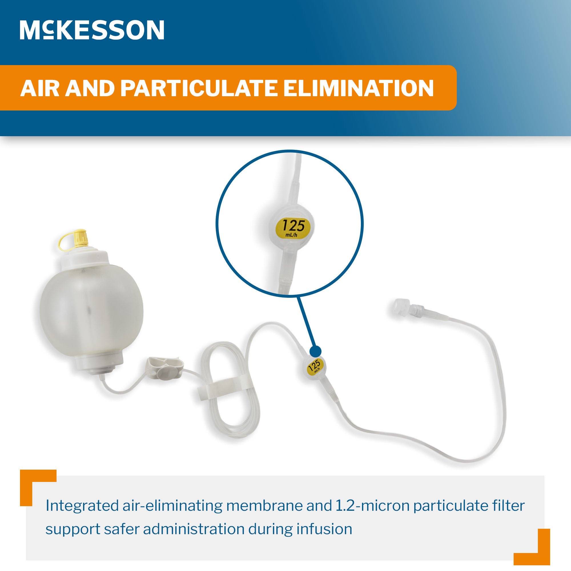 McKesson Brand - 16-EP250125 Elastomeric Pump McKesson 250 mL Volume 125 mL / Hr. Flow Rate