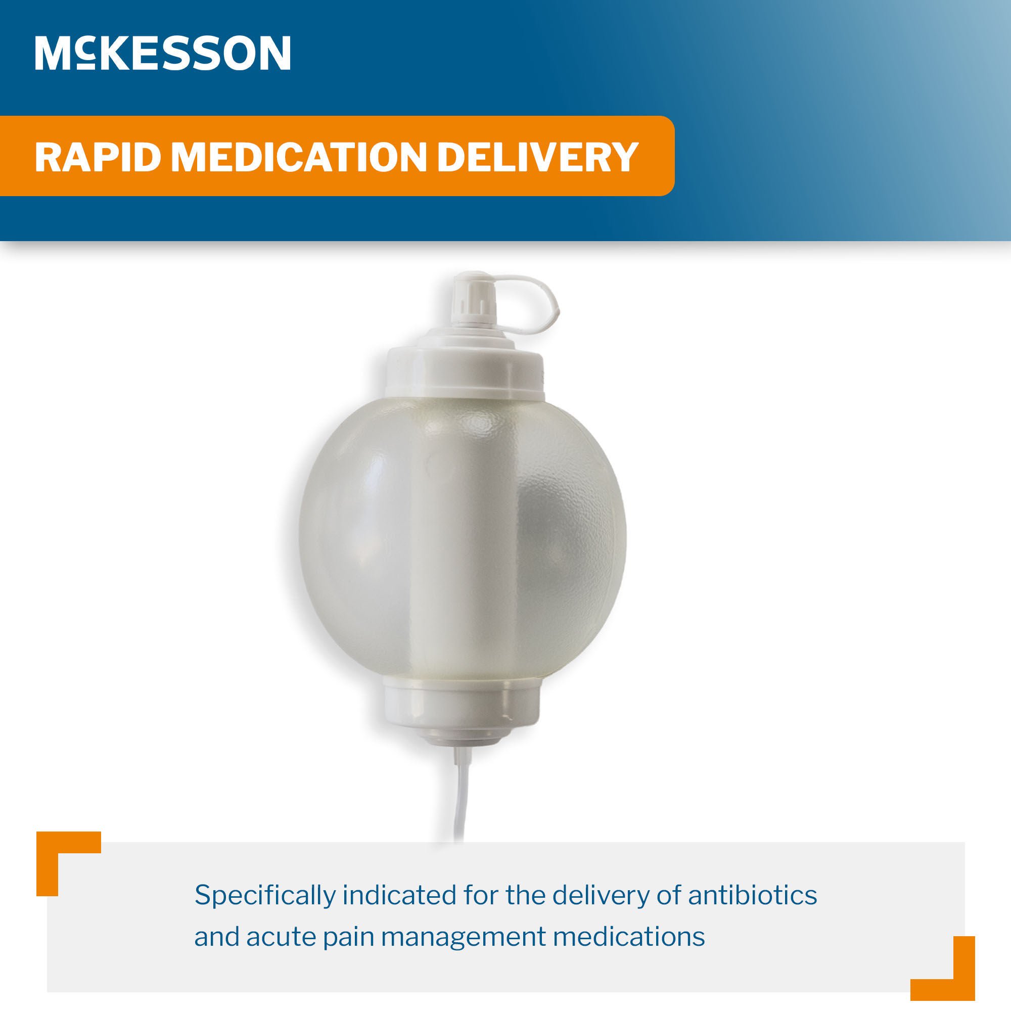 McKesson Brand - 16-EP250100 Elastomeric Pump McKesson 250 mL Volume 100 mL / Hr. Flow Rate