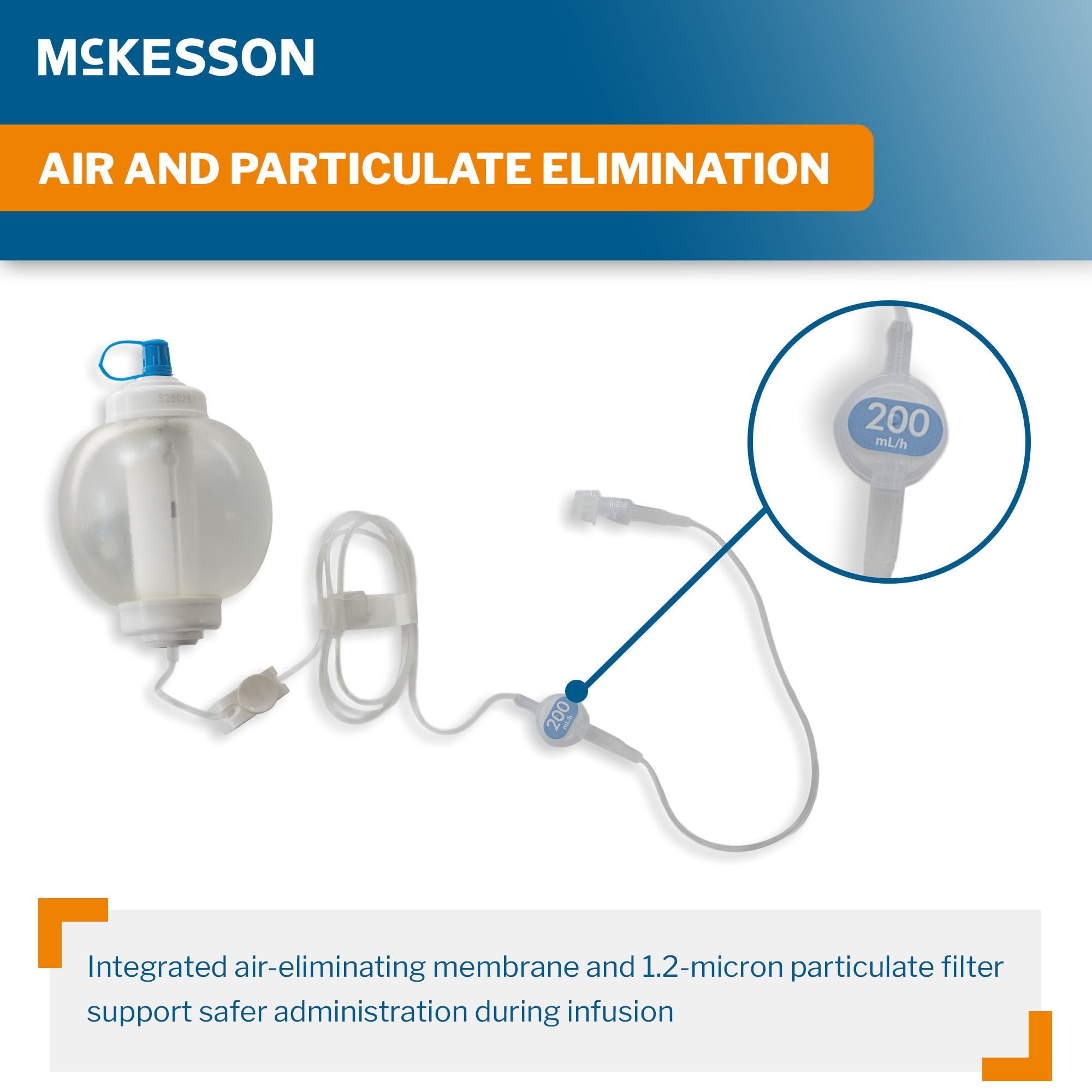 McKesson Brand - 16-EP200200 Elastomeric Pump McKesson 200 mL Volume 200 mL / Hr. Flow Rate