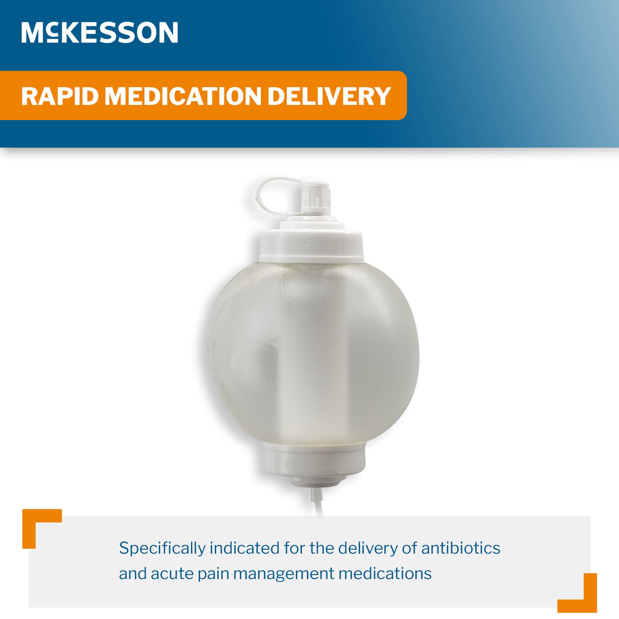 McKesson Brand - 16-EP200100 Elastomeric Pump McKesson 200 mL Volume 100 mL / Hr. Flow Rate