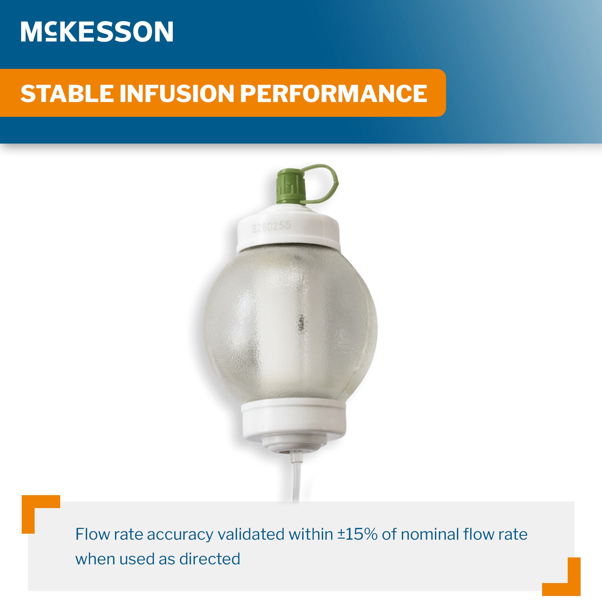 McKesson Brand - 16-EP12010 Elastomeric Pump McKesson 120 mL Volume 10 mL / Hr. Flow Rate