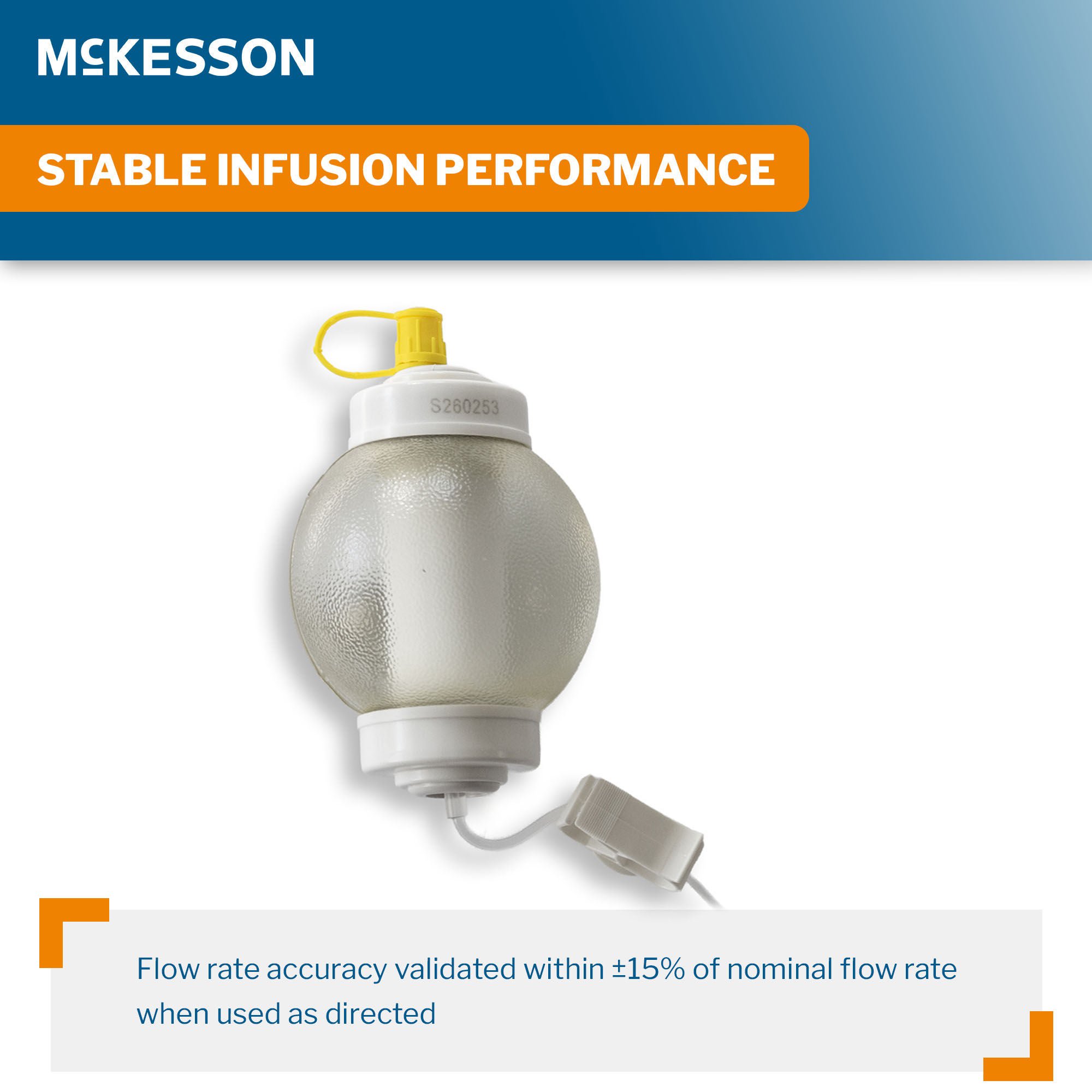 McKesson Brand - 16-EP1002 Elastomeric Pump McKesson 100 mL Volume 2 mL / Hr. Flow Rate