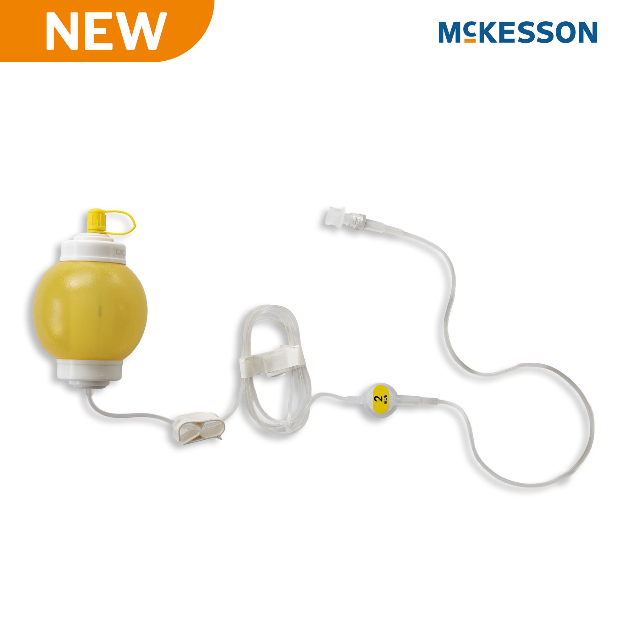 McKesson Brand - 16-EP1002-C Amber Elastomeric Pump McKesson 100 mL Volume 2 mL / Hr. Flow Rate