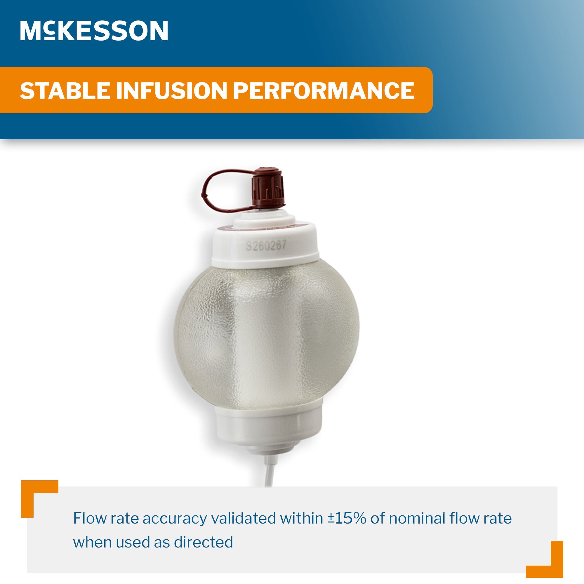 McKesson Brand - 16-EP605 Elastomeric Pump McKesson 60 mL Volume 5 mL / Hr. Flow Rate