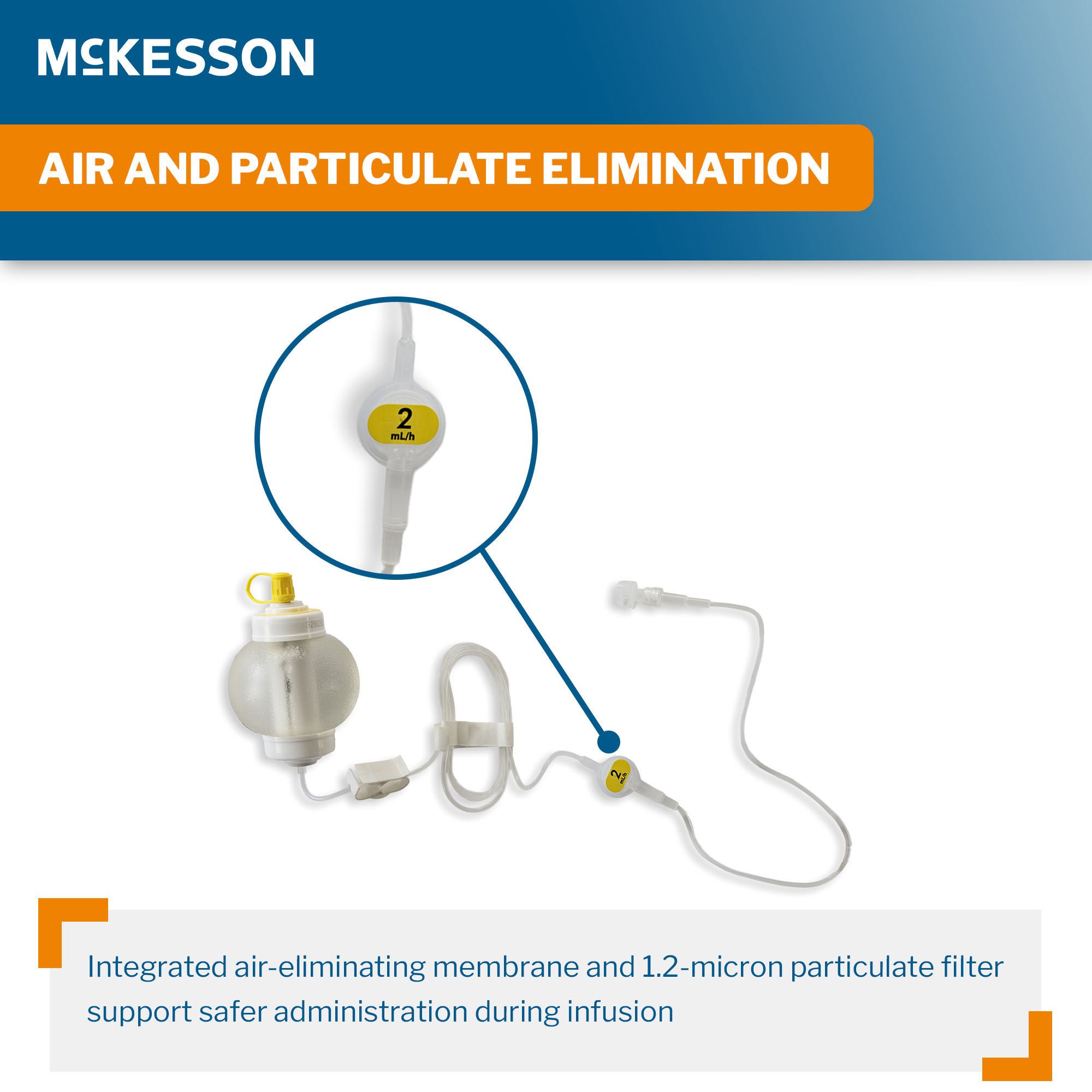 McKesson Brand - 16-EP602 Elastomeric Pump McKesson 60 mL Volume 2 mL / Hr. Flow Rate