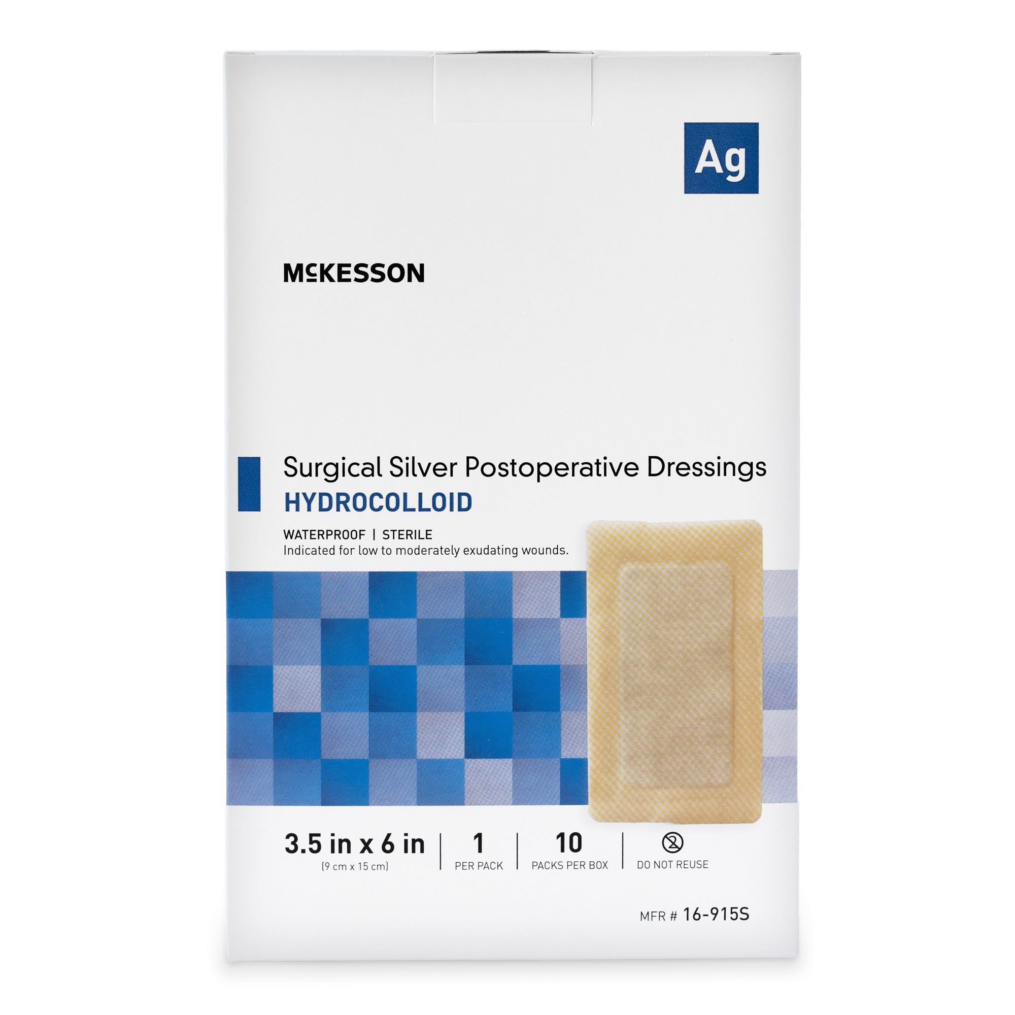 McKesson Silver Surgical Site Dressing 16-915S by McKesson Brand