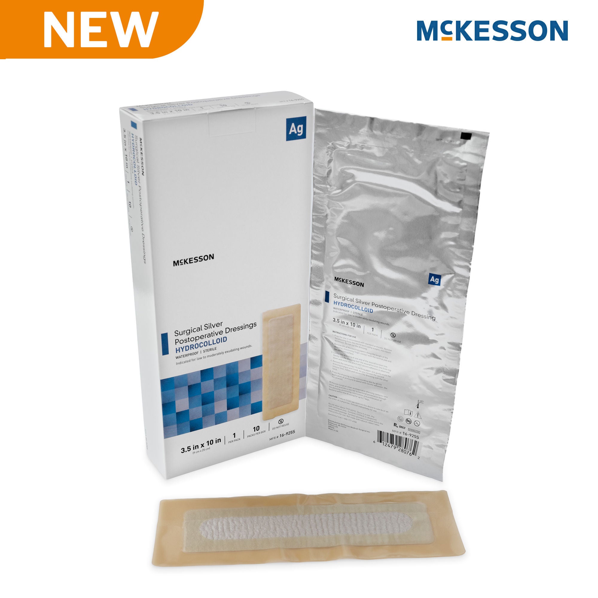 McKesson Silver Surgical Site Dressing 16-925S by McKesson Brand