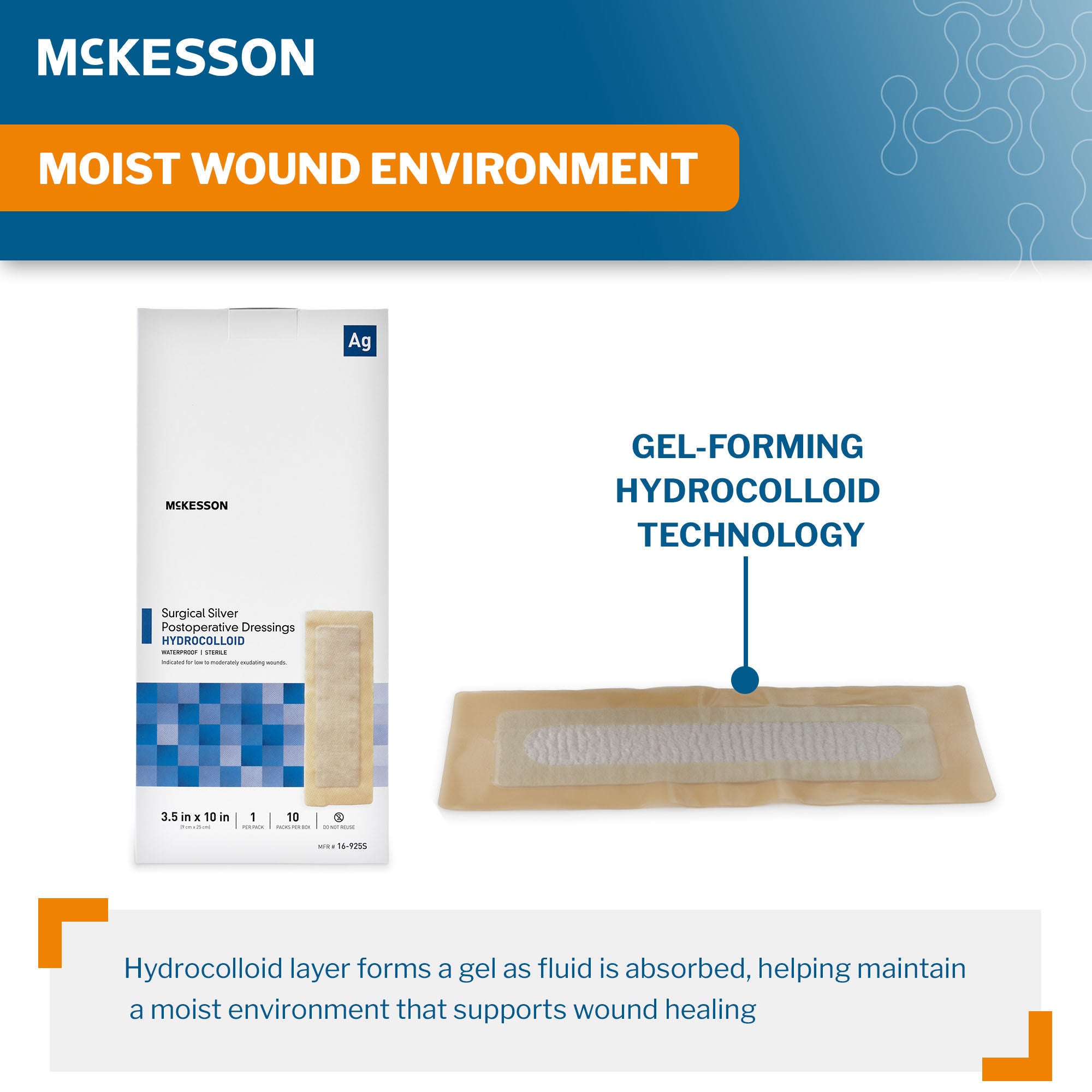 McKesson Silver Surgical Site Dressing 16-925S by McKesson Brand
