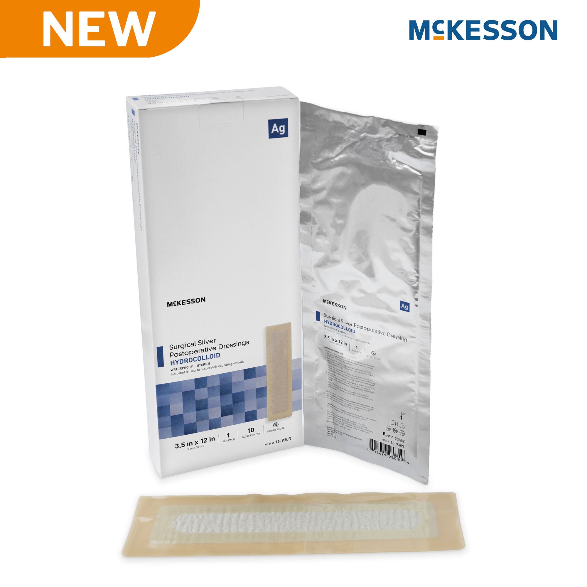 McKesson Silver Surgical Site Dressing 16-930S by McKesson Brand