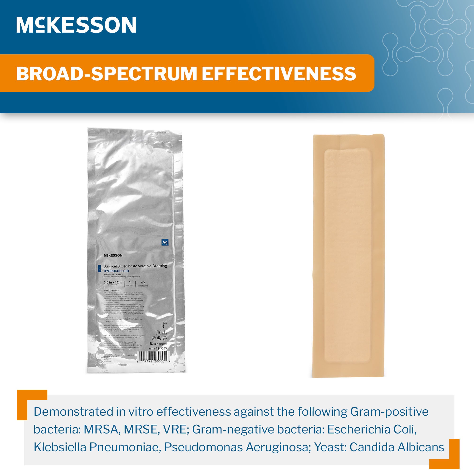 McKesson Silver Surgical Site Dressing 16-930S by McKesson Brand