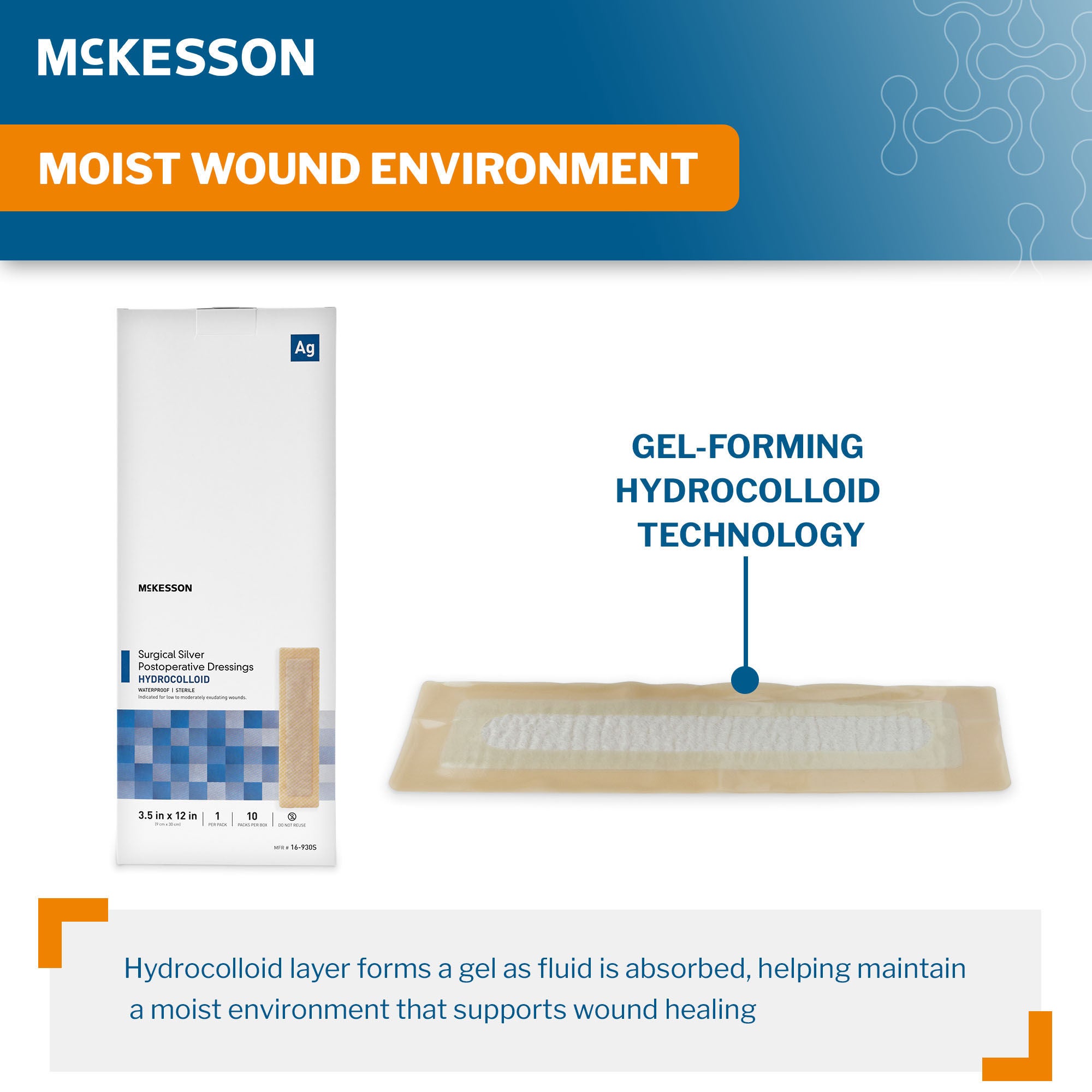 McKesson Silver Surgical Site Dressing 16-930S by McKesson Brand