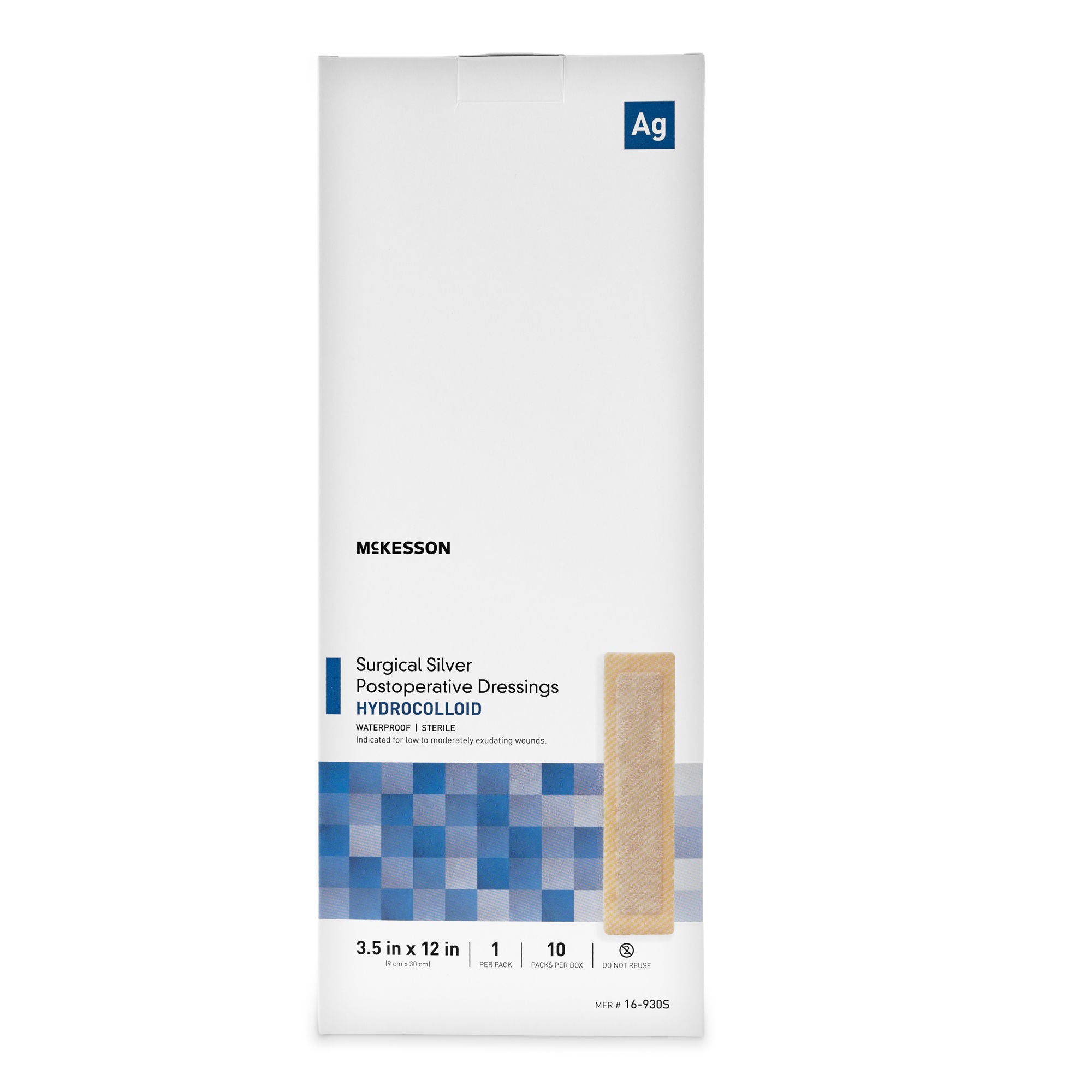 McKesson Silver Surgical Site Dressing 16-930S by McKesson Brand