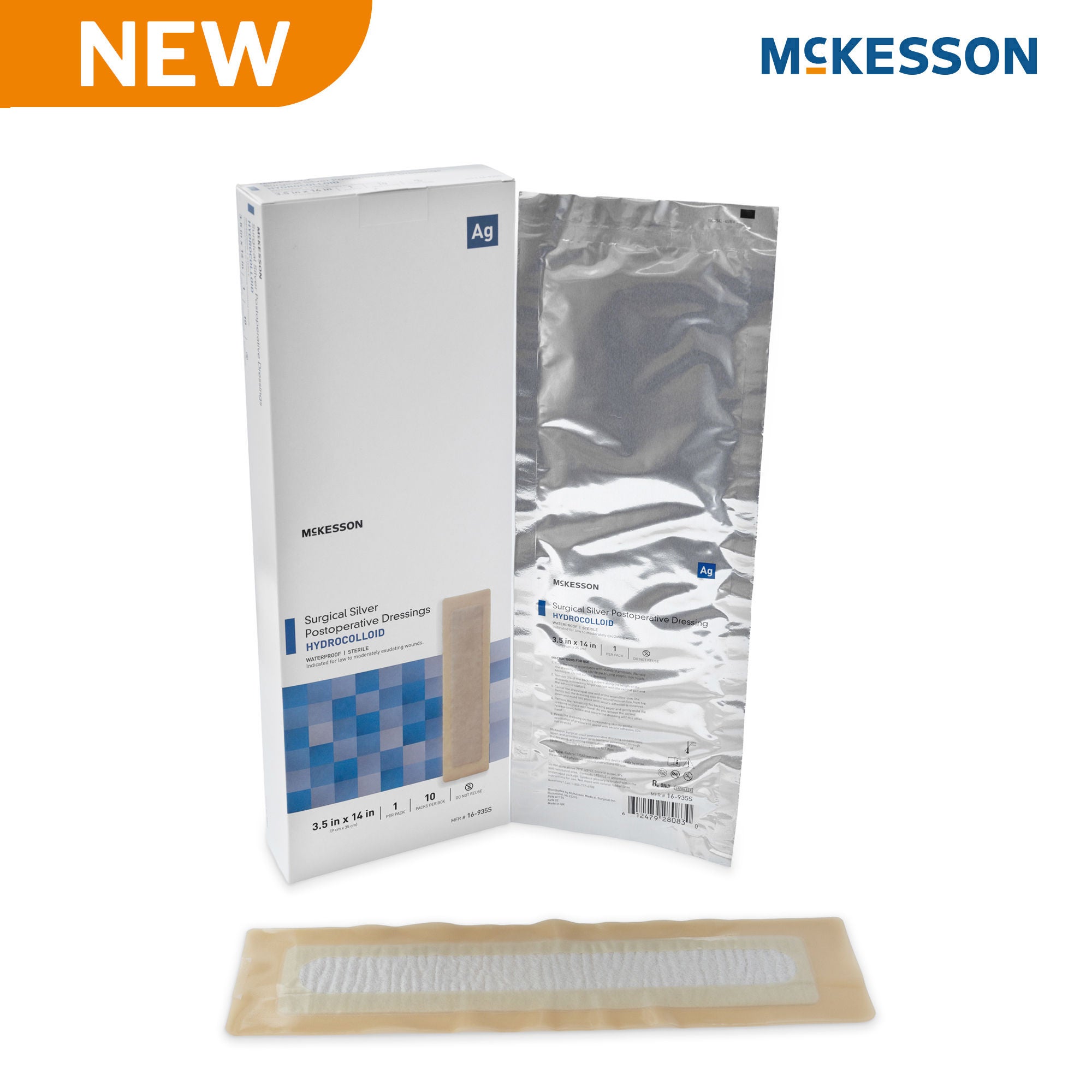 McKesson Silver Surgical Site Dressing 16-935S by McKesson Brand