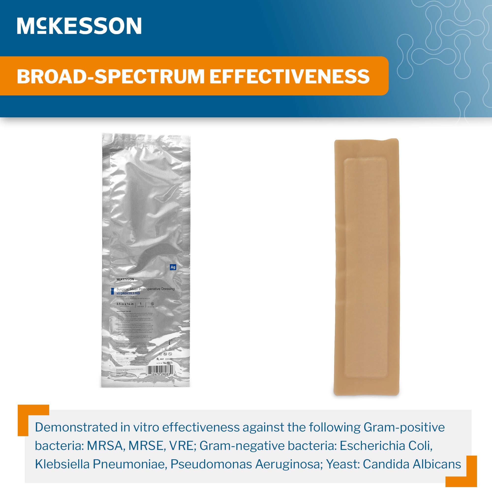 McKesson Silver Surgical Site Dressing 16-935S by McKesson Brand