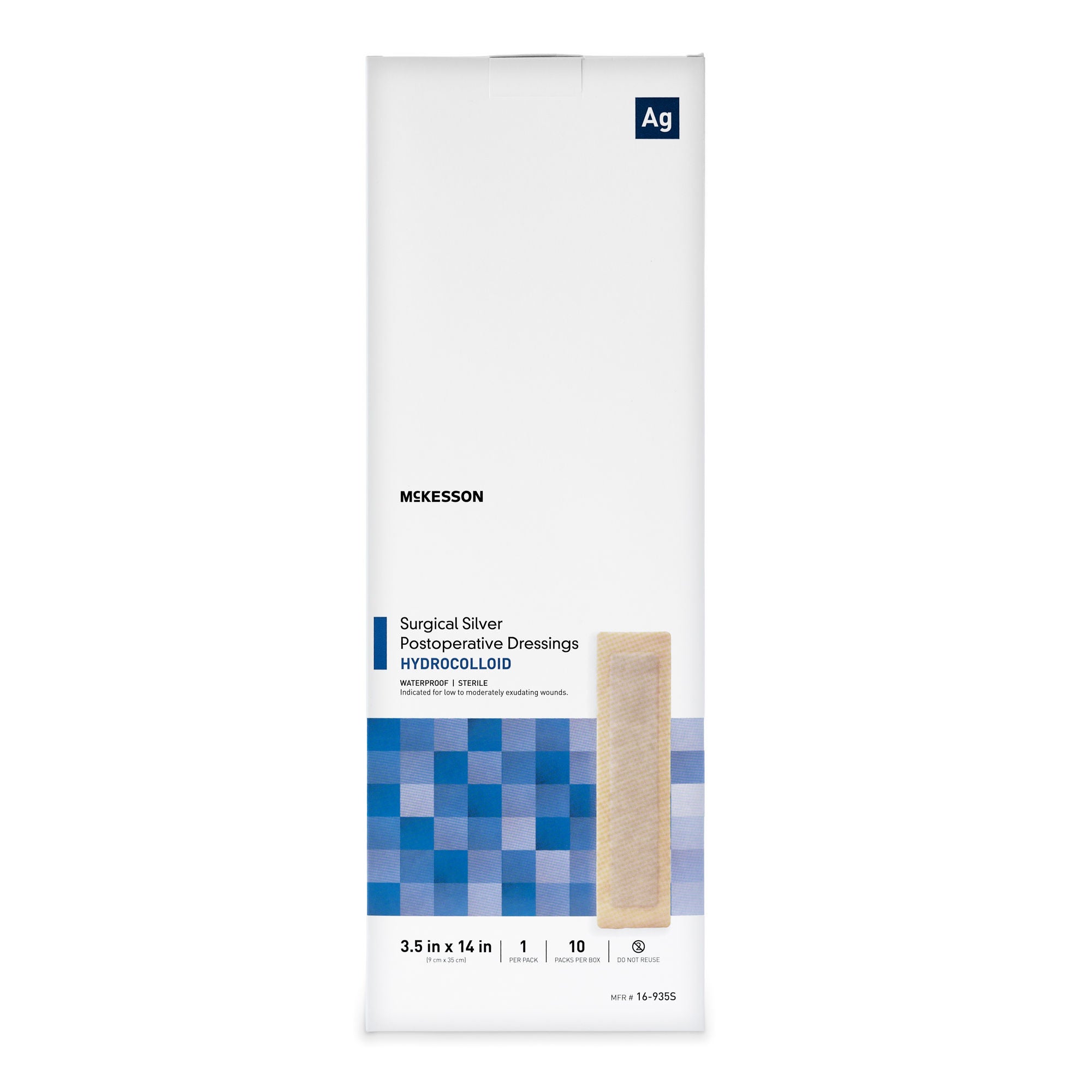 McKesson Silver Surgical Site Dressing 16-935S by McKesson Brand