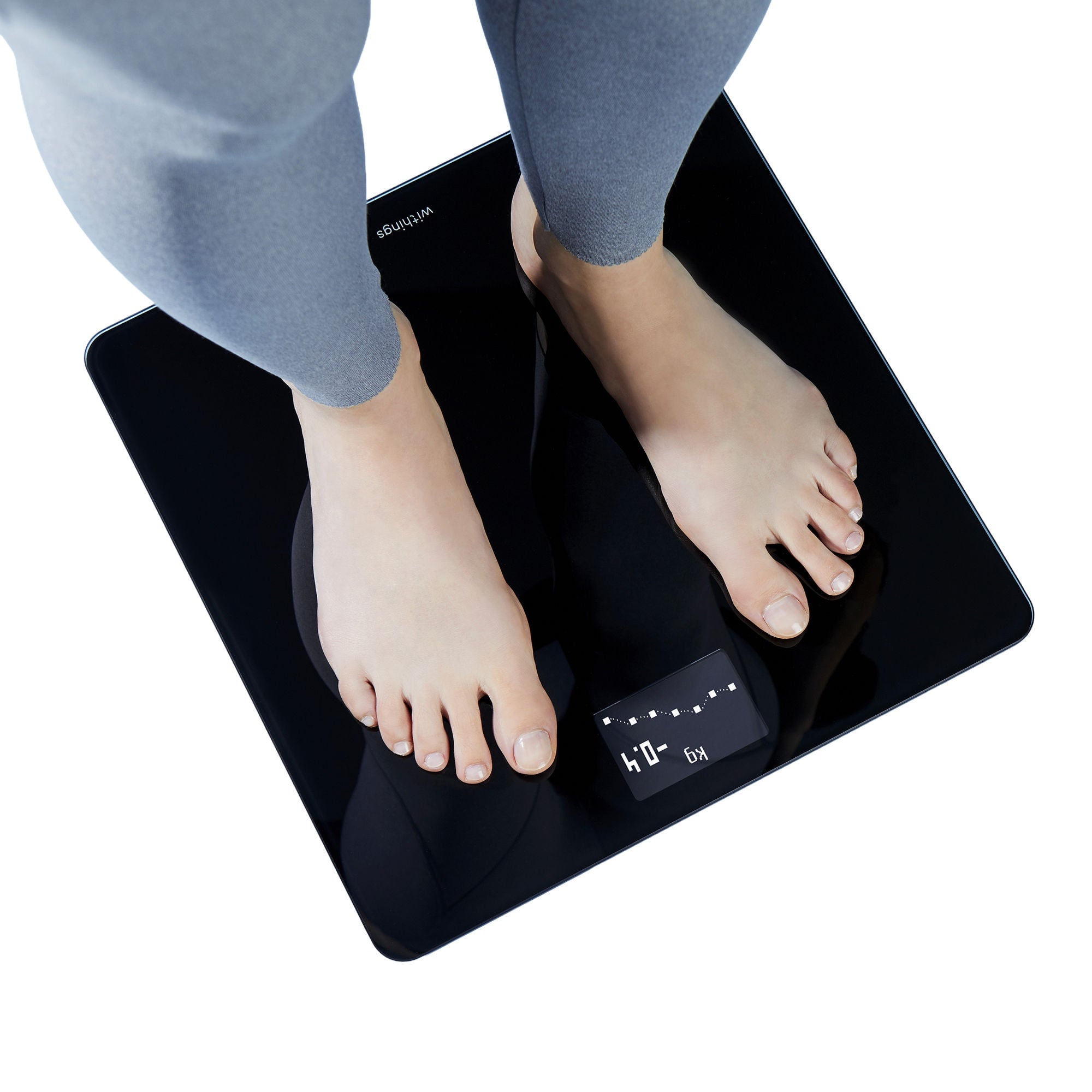 Withings Inc - WBS06-BLACK-ALL-INTER Floor Scale Withings® Body LCD Display Black Battery Operated