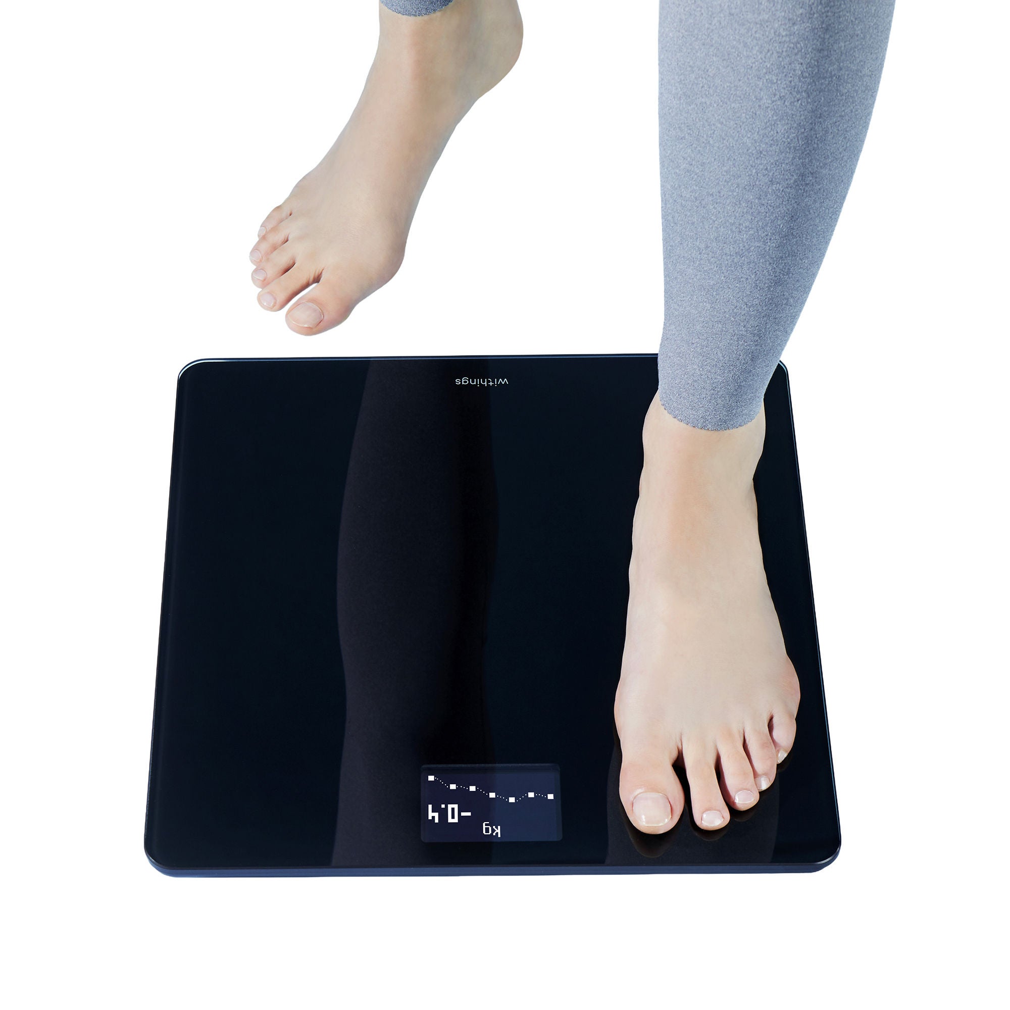Withings Inc - WBS06-BLACK-ALL-INTER Floor Scale Withings® Body LCD Display Black Battery Operated