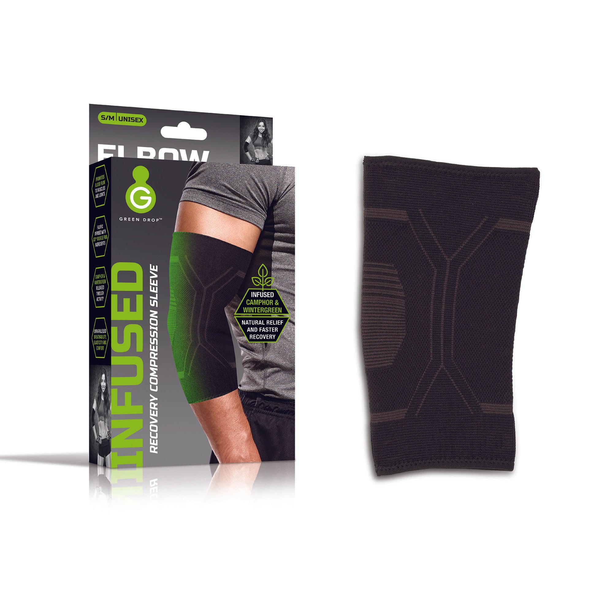 Green Drop Compression LLC - ELB-1451 Green Drop Compression Elbow & Calf Sleeve Large/ X-Large