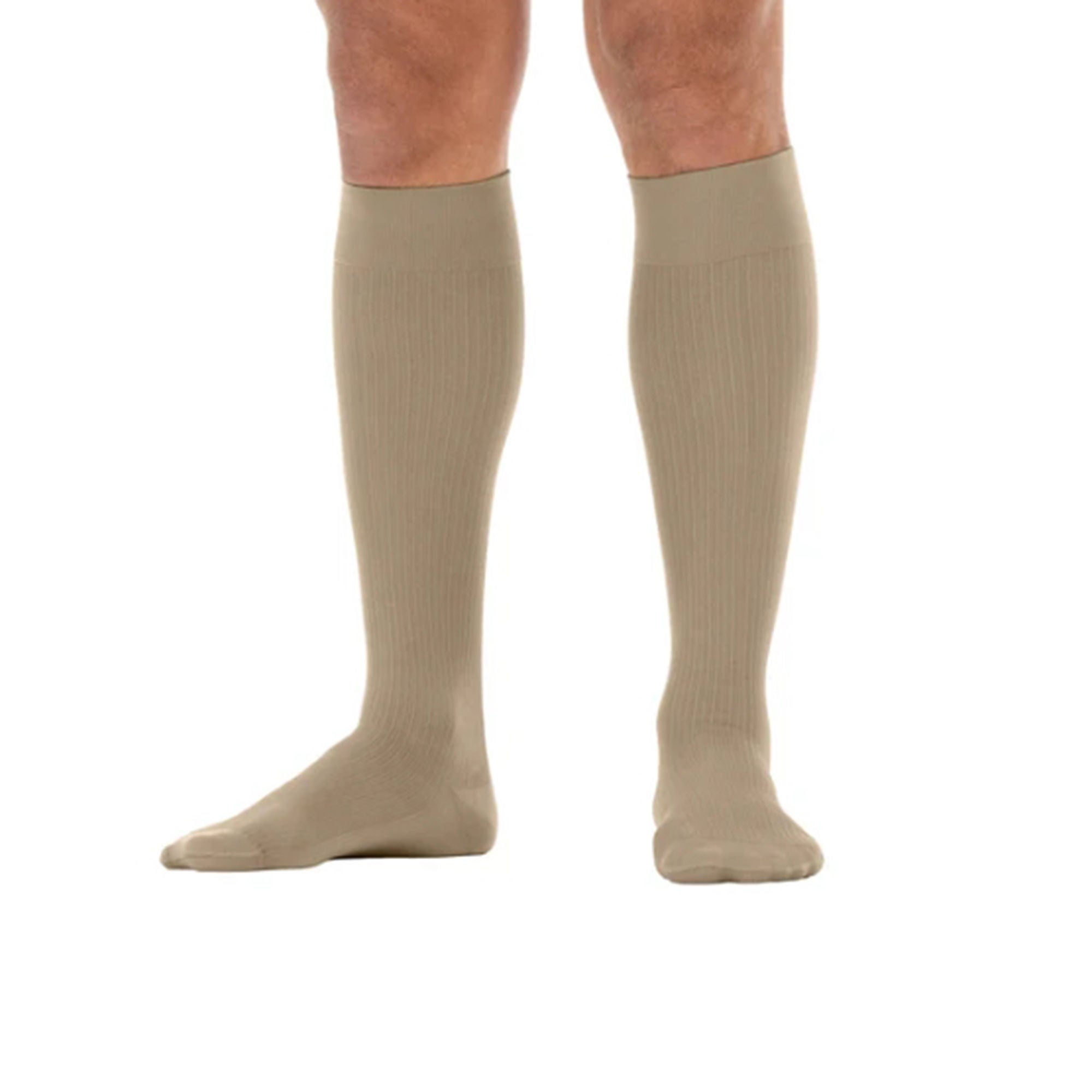 BSN Medical - 6052141 Compression Stocking Jobst® for Men Knee High Medium Khaki Closed Toe