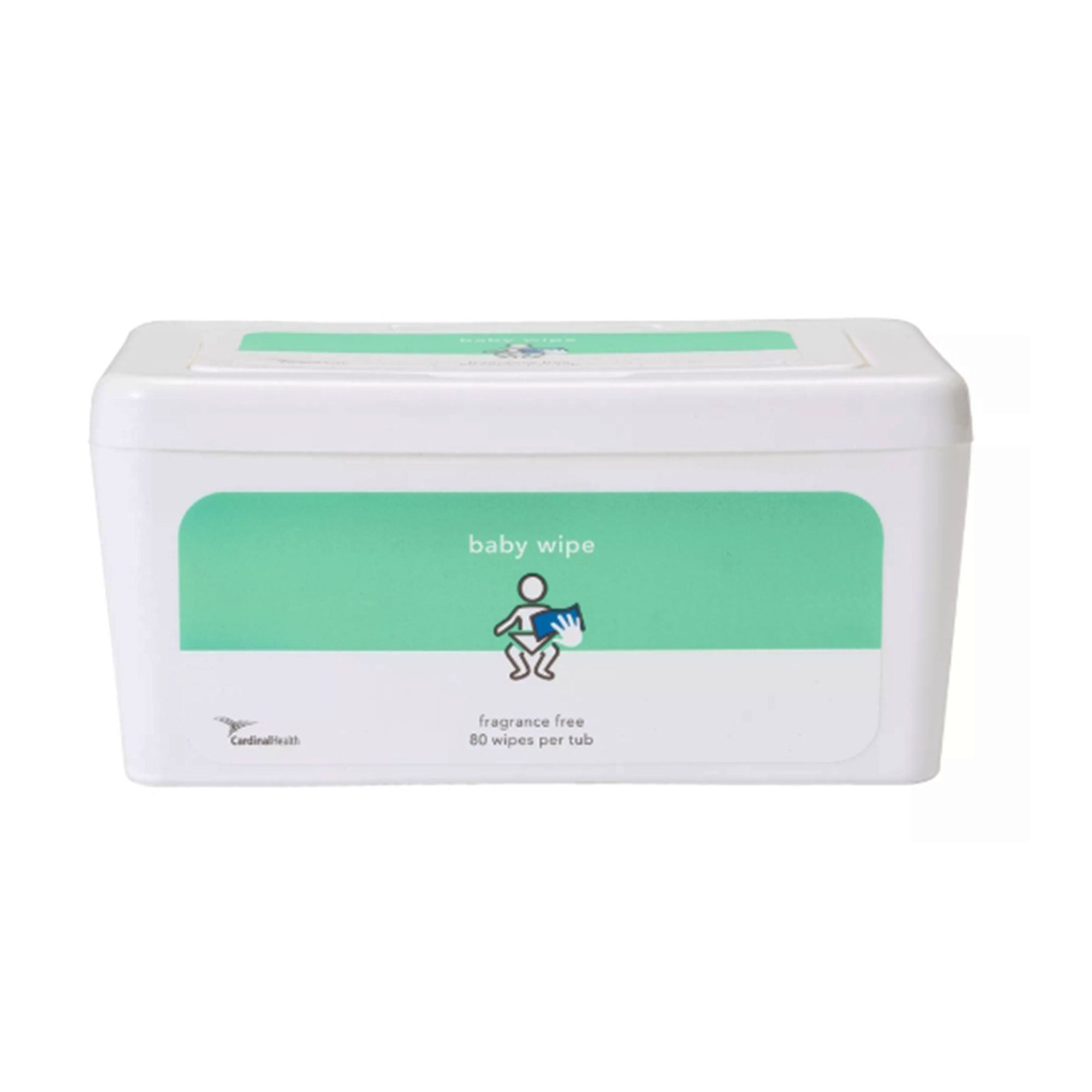 Cardinal - 2BWSU-80 Baby Wipe Cardinal Health™ Standard Tub Unscented 80 Count