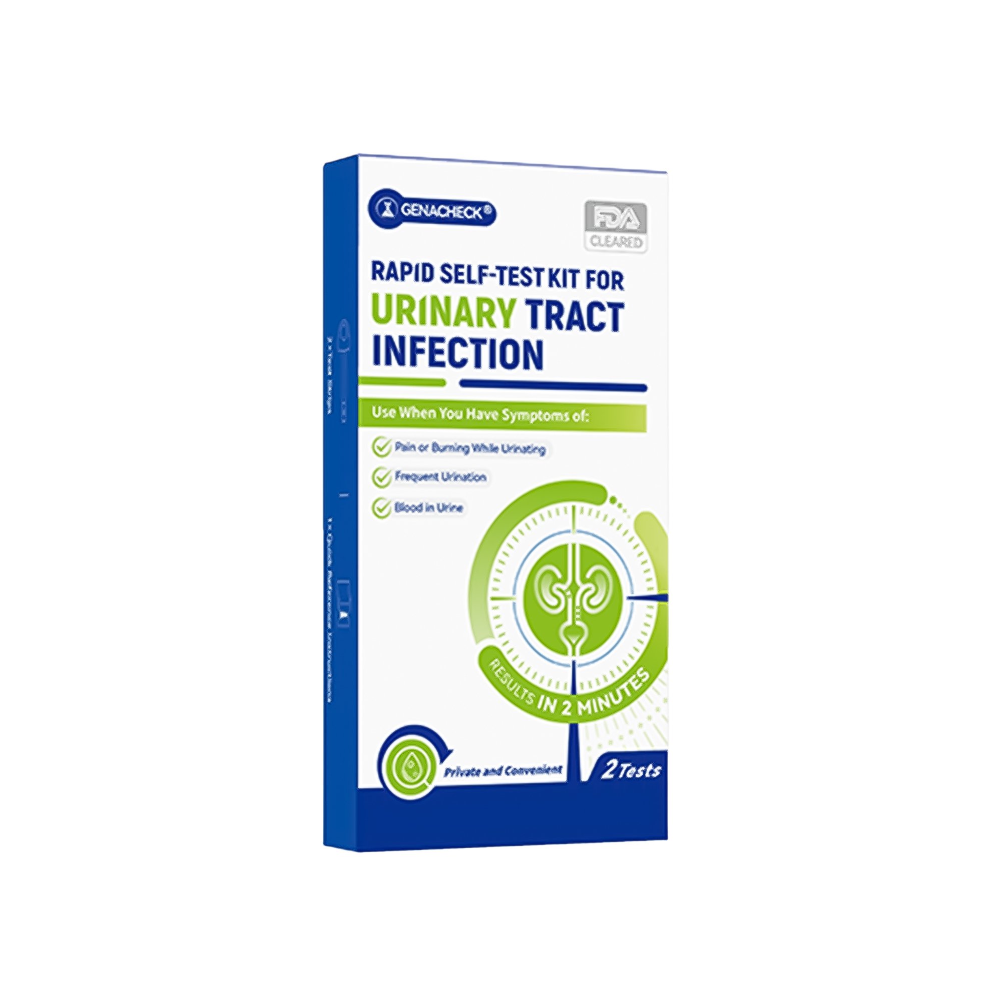Genabio Diagnostics Inc RA9-E01802 - GenaCheck® Rapid Self-Test Kit for Urinary Tract Infection - 2/Box, 204/Case