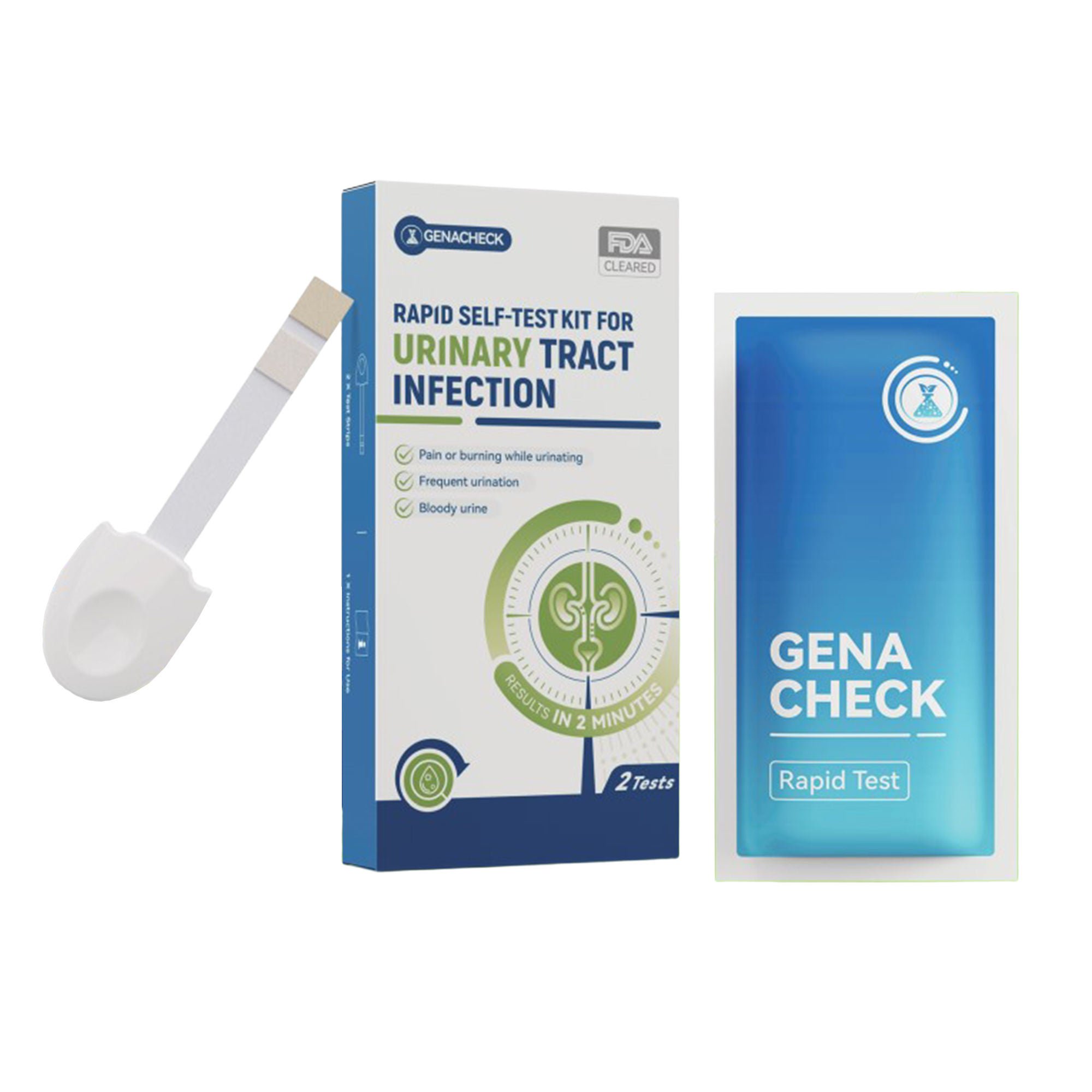 Genabio Diagnostics Inc - RA9-E01802 GenaCheck® Rapid Self-Test Kit for Urinary Tract Infection