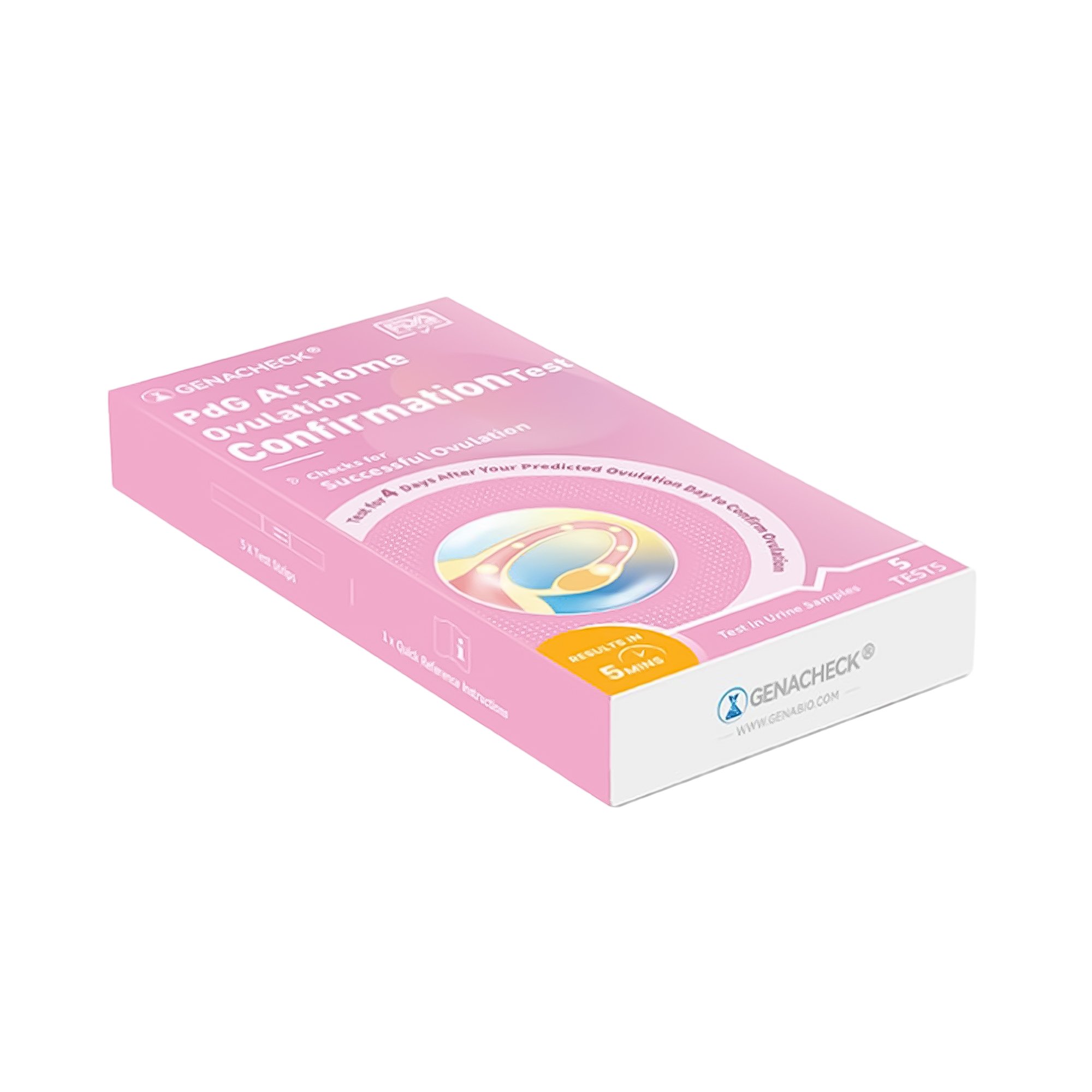 Genabio Diagnostics Inc RA9-E02905 - GenaCheck® LH At-Home Ovulation Prediction Test - 5/Box, 510/Case