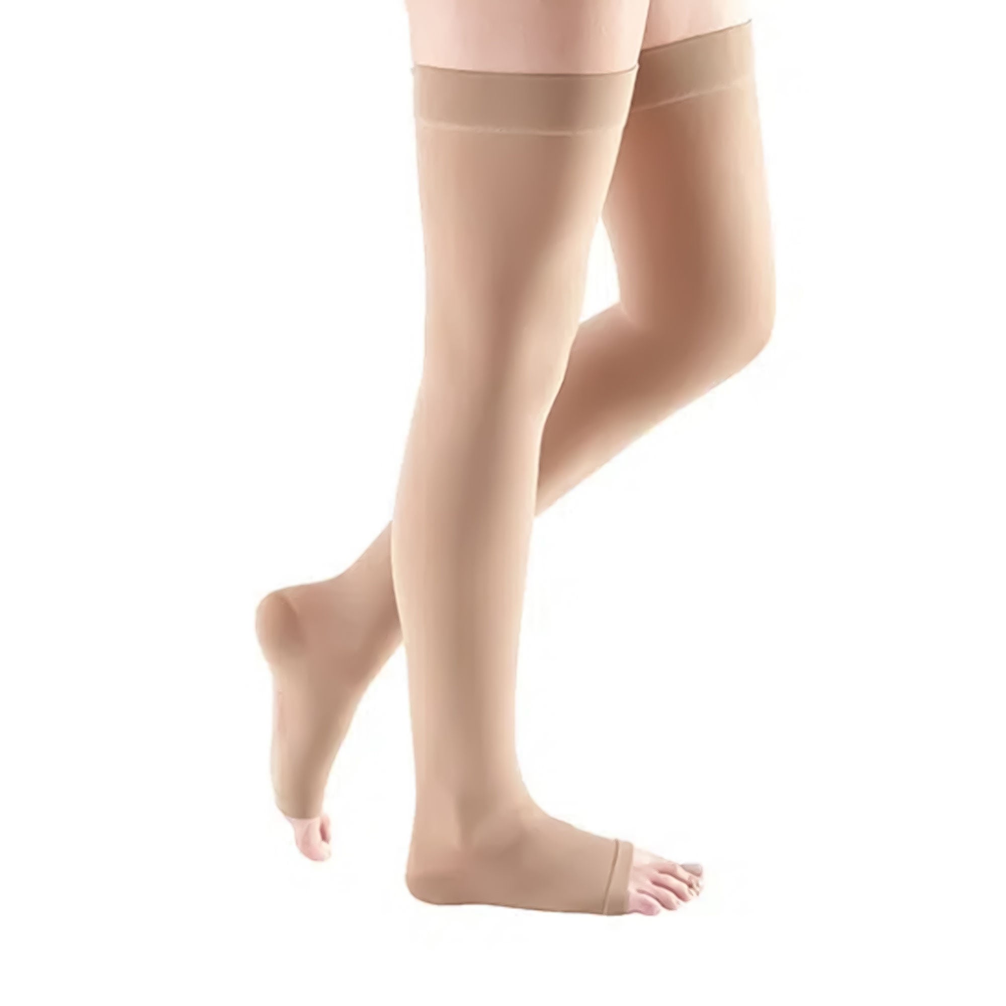 Mediusa - 10603 Compression Stocking mediven plus Thigh High Size 3 Beige Open Toe