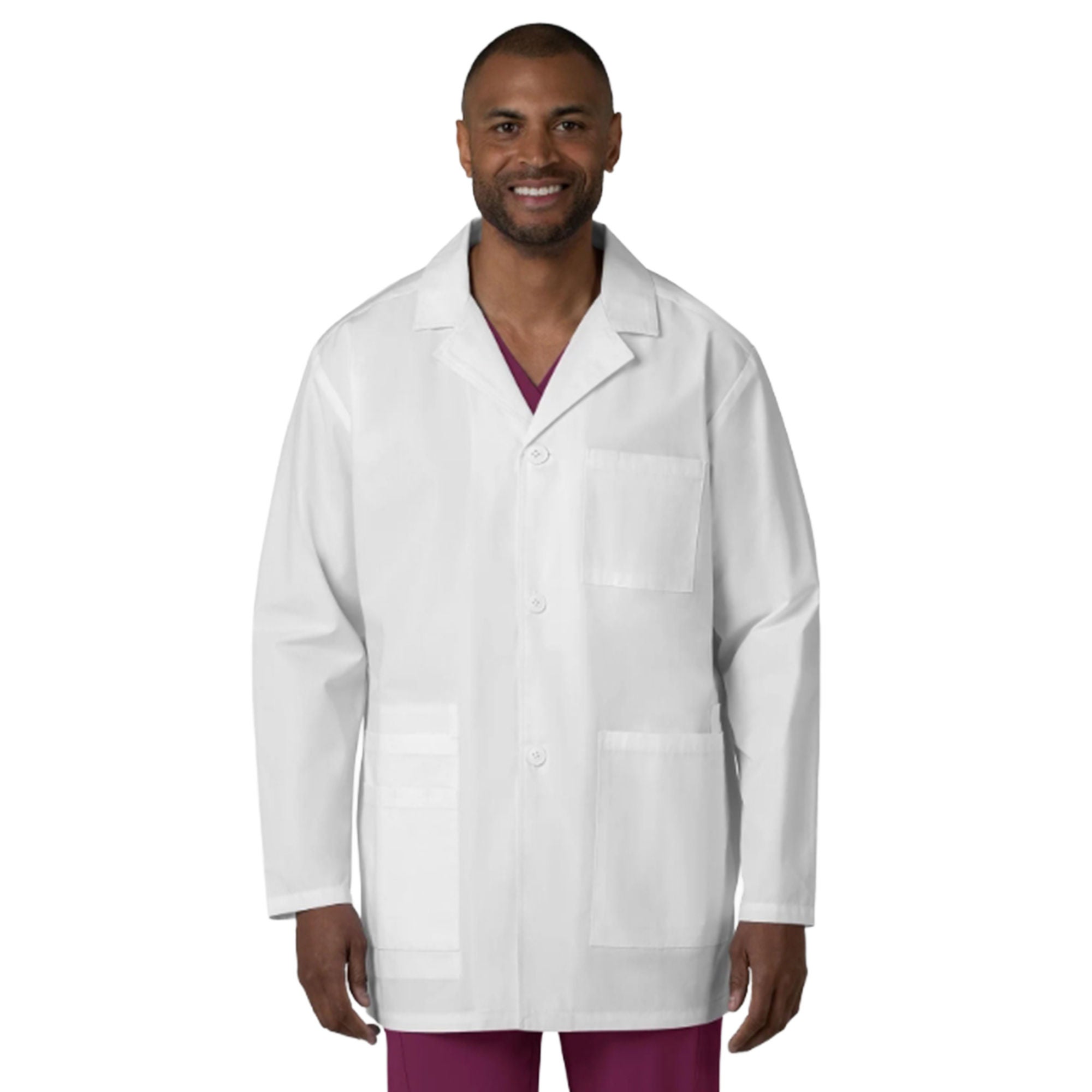 Fashion Seal Uniforms - 7602-4XL Lab Coat Wink White 4X-Large Hip Length 65% Polyester / 35% Cotton Reusable