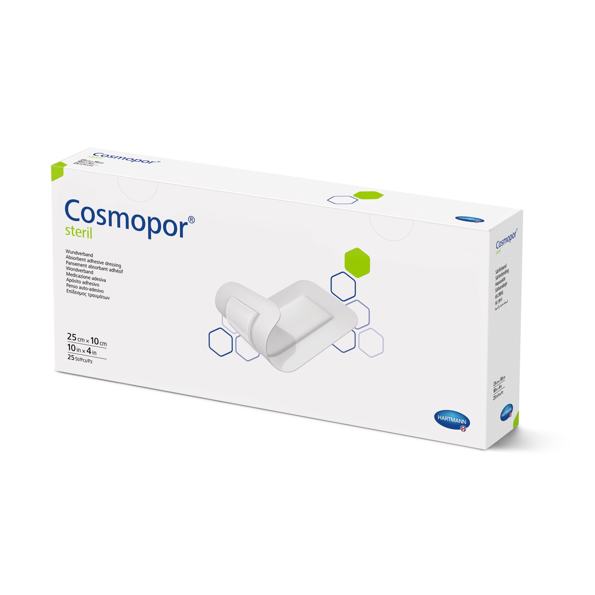 Hartmann - 900814 Island Dressing Cosmopor® Steril 4 X 10 Inch Rectangle Sterile Water Resistant Backing