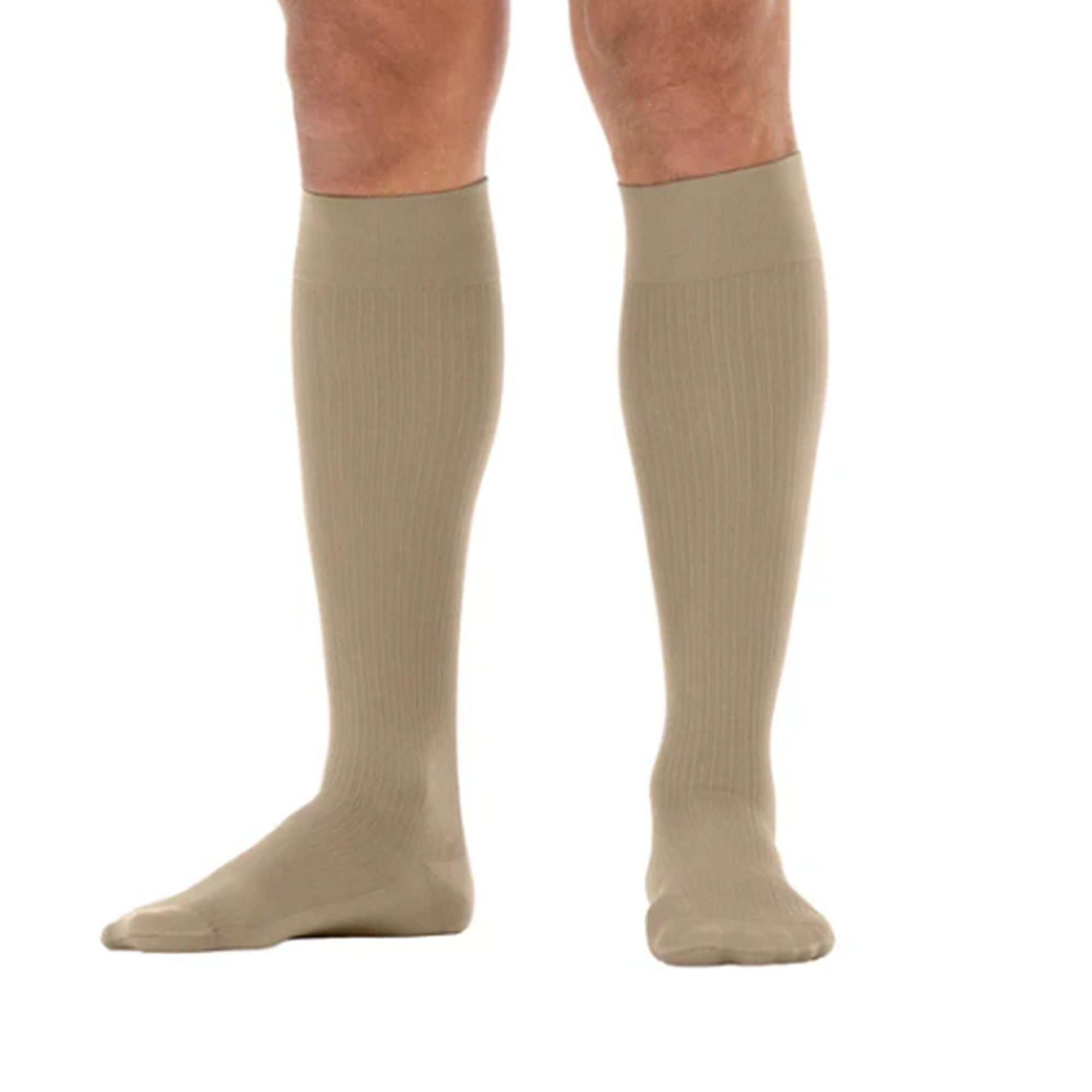 BSN Medical - 6052140 Compression Stocking Jobst® forMen Knee High Medium Khaki Closed Toe