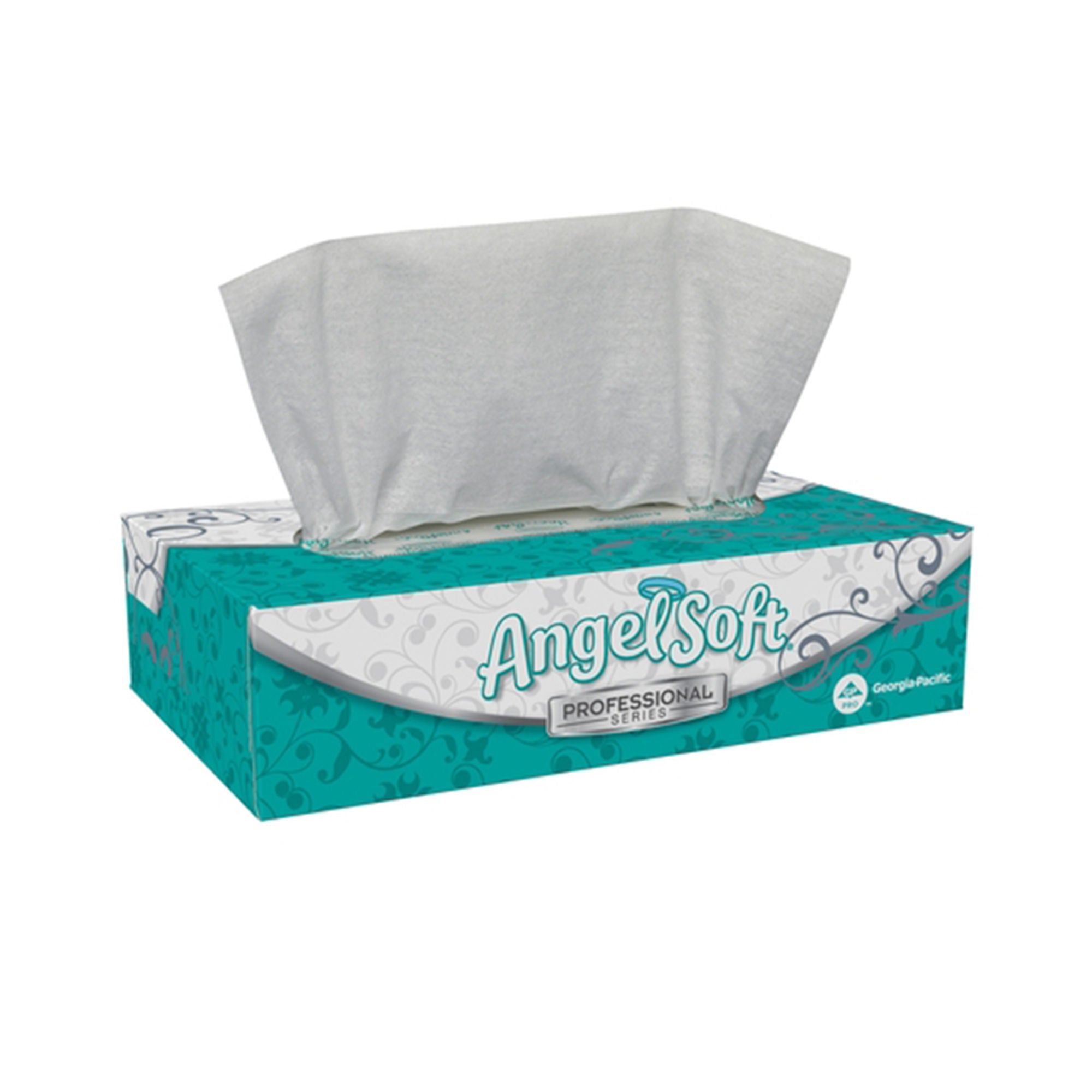 Georgia-Pacific Consumer Products LP - GPC48580CS Facial Tissue Angel Soft Professional Series® White 8.4 X 7.54 Inch 100 Count