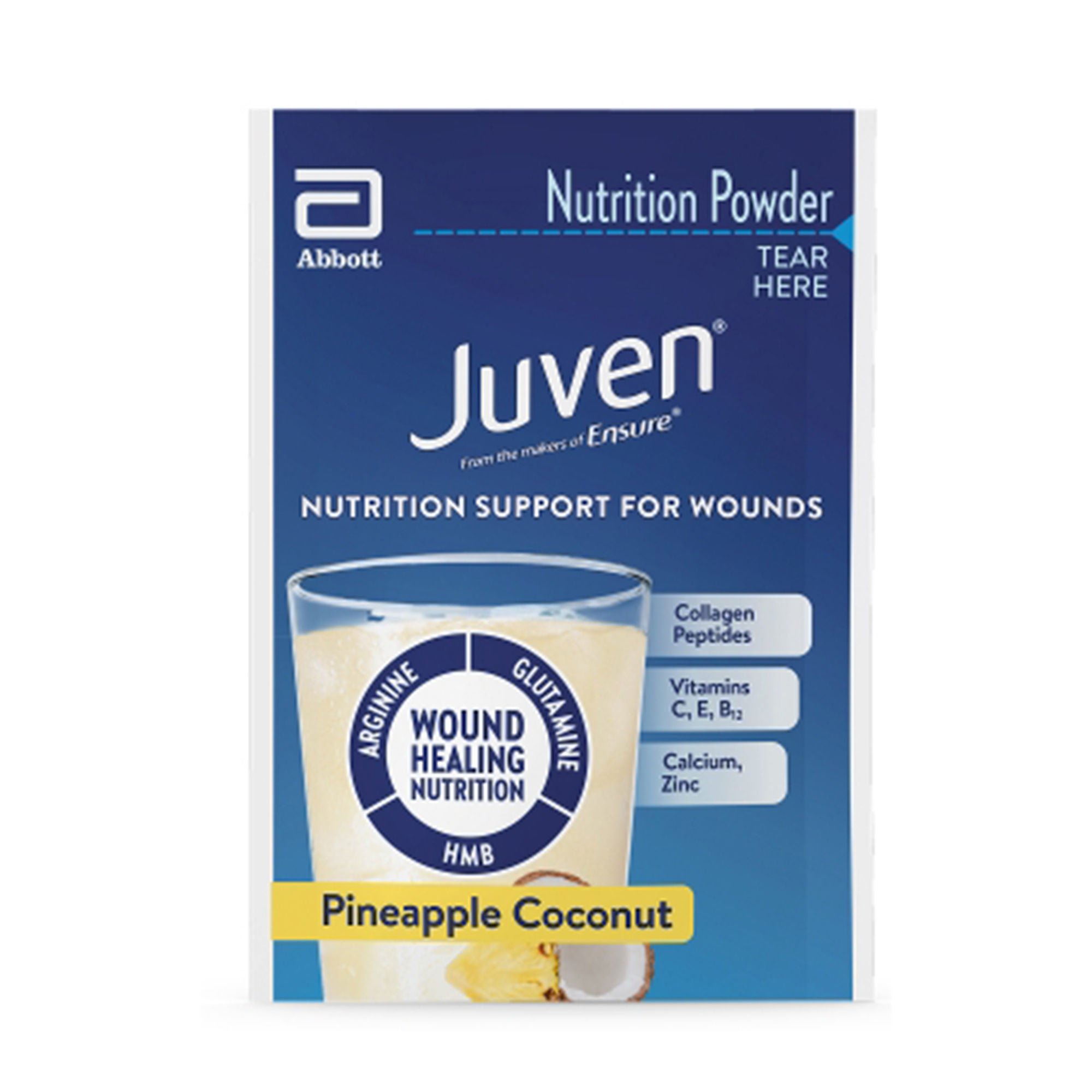 Abbott Nutrition - 69032 Oral Supplement Juven® Pineapple Coconut Flavor Powder 2.75 Gram Individual Packet