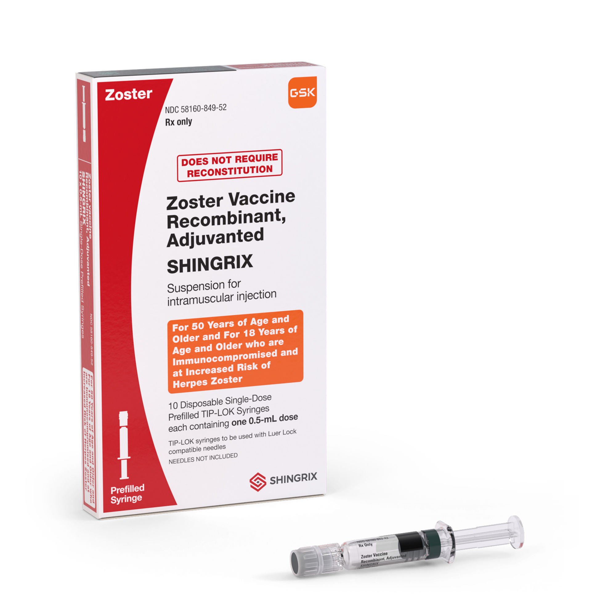 Glaxo Smith Kline - 58160084952 Shingrix® Zoster Vaccine Recombinant