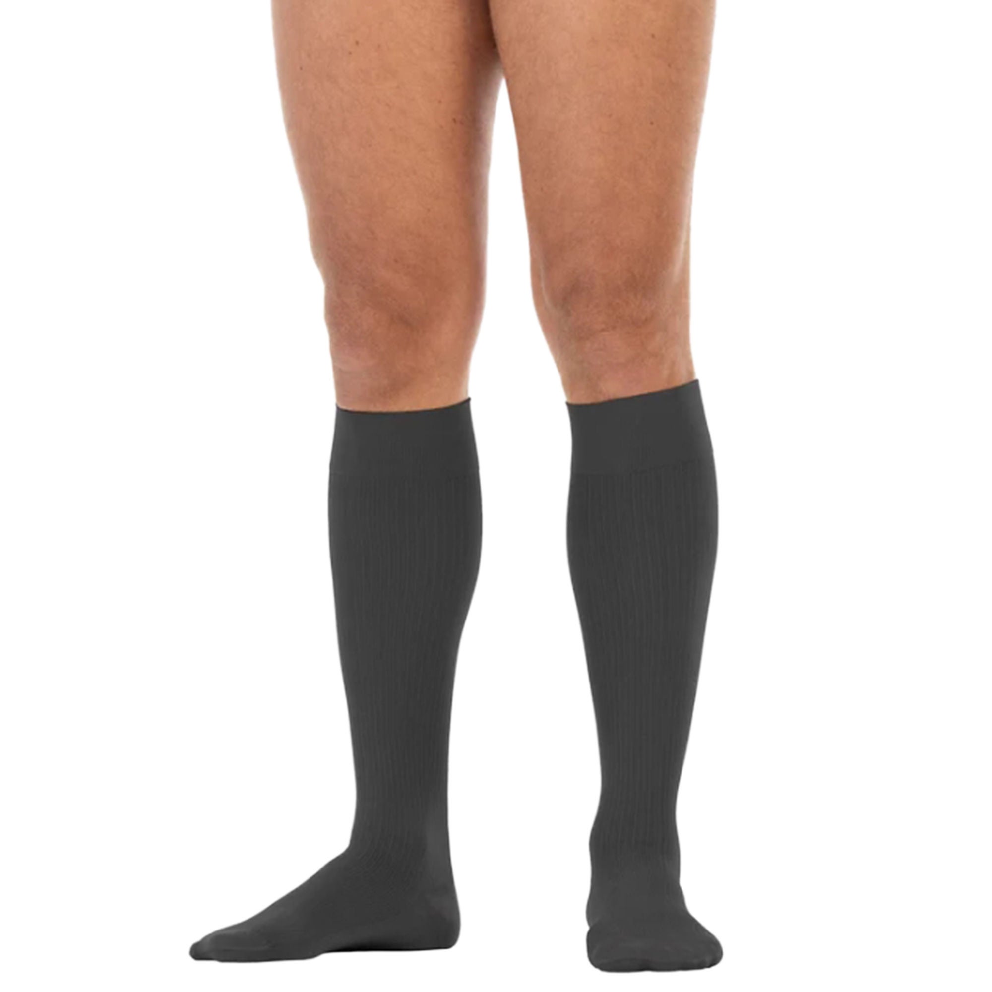 BSN Medical - 6052048 Compression Stocking Jobst® for Men Knee High Large / Long Black Closed Toe