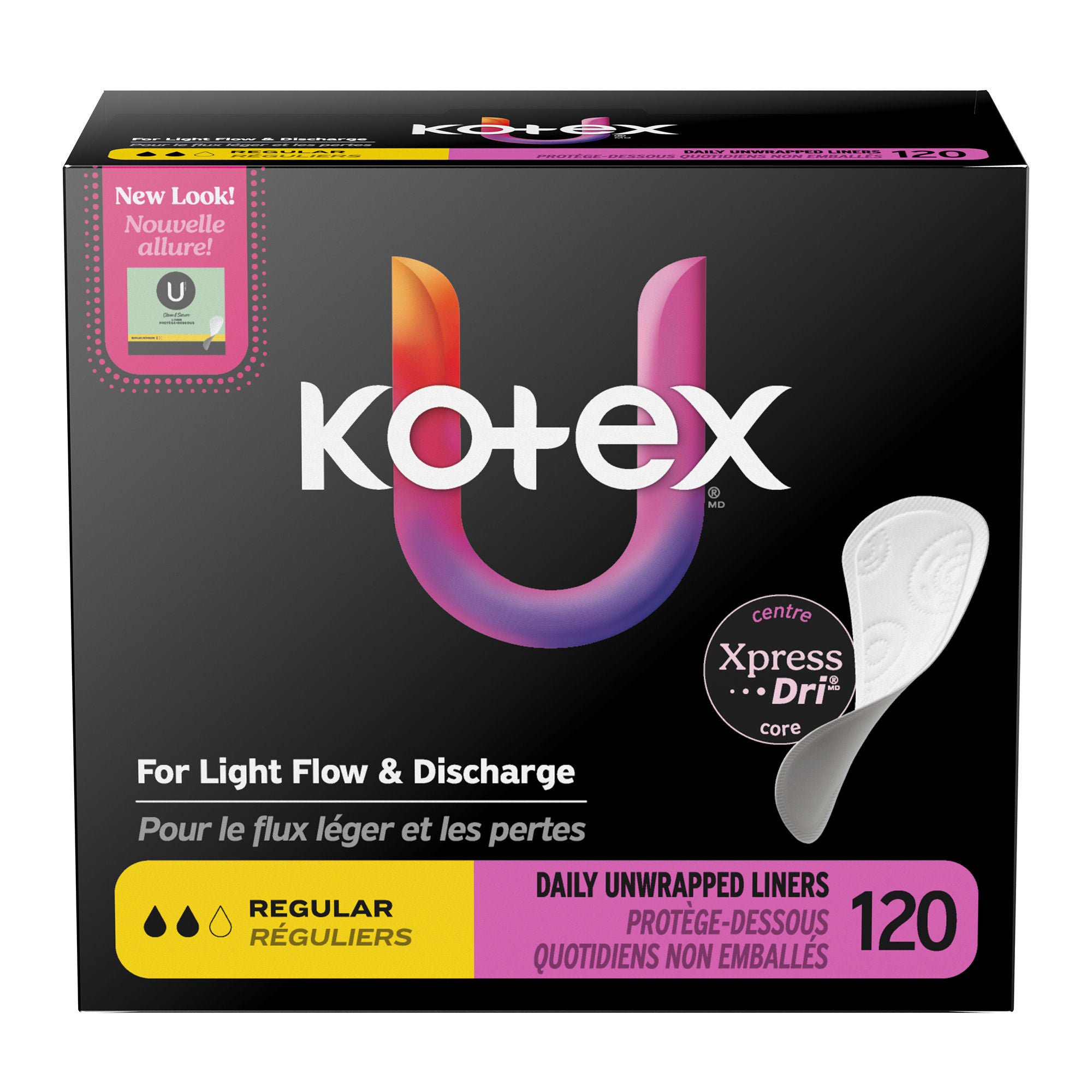 Kimberly Clark - 58318 Panty Liner U by Kotex® Light Absorbency