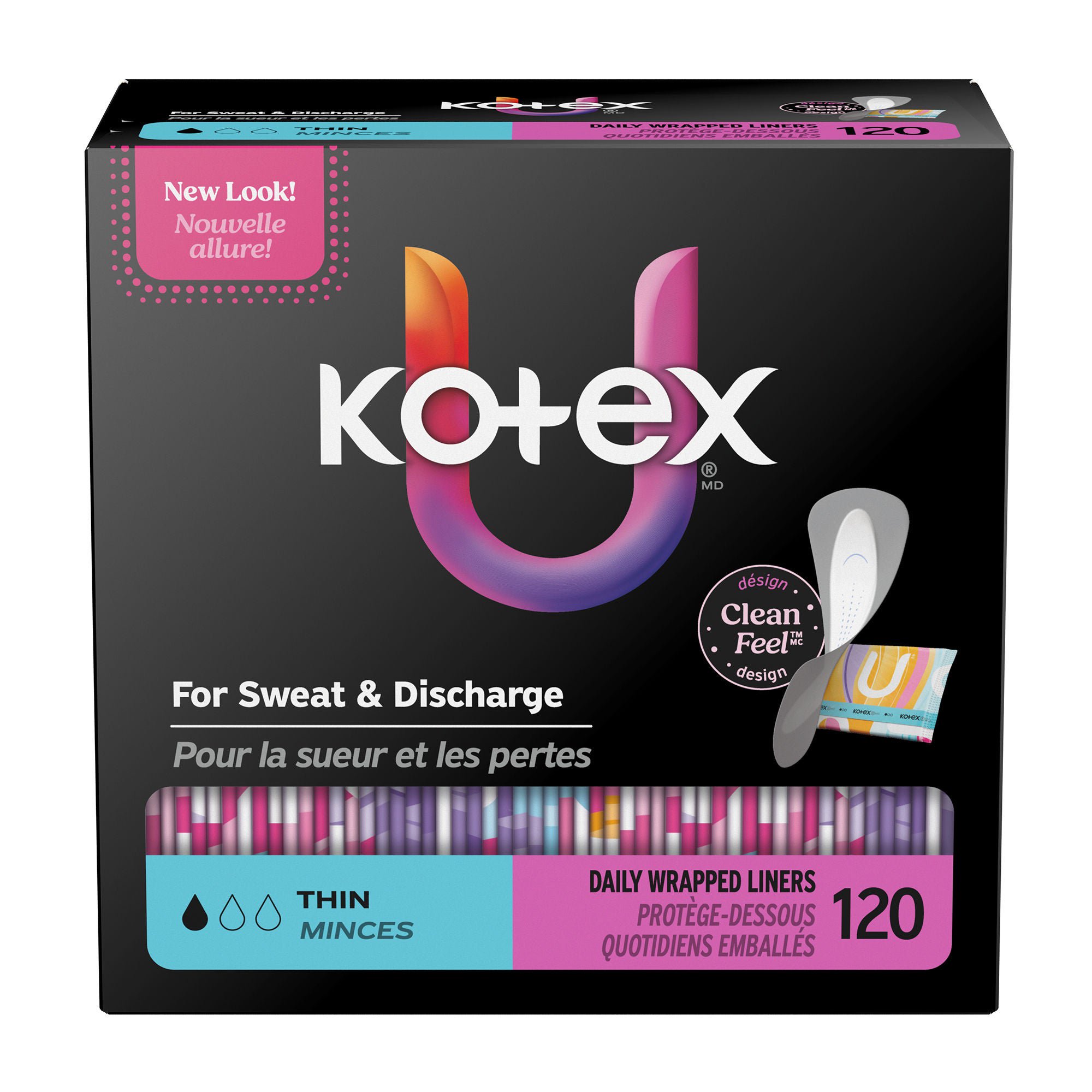 Kimberly Clark - 58311 Panty Liner U by Kotex® Thin Light Absorbency