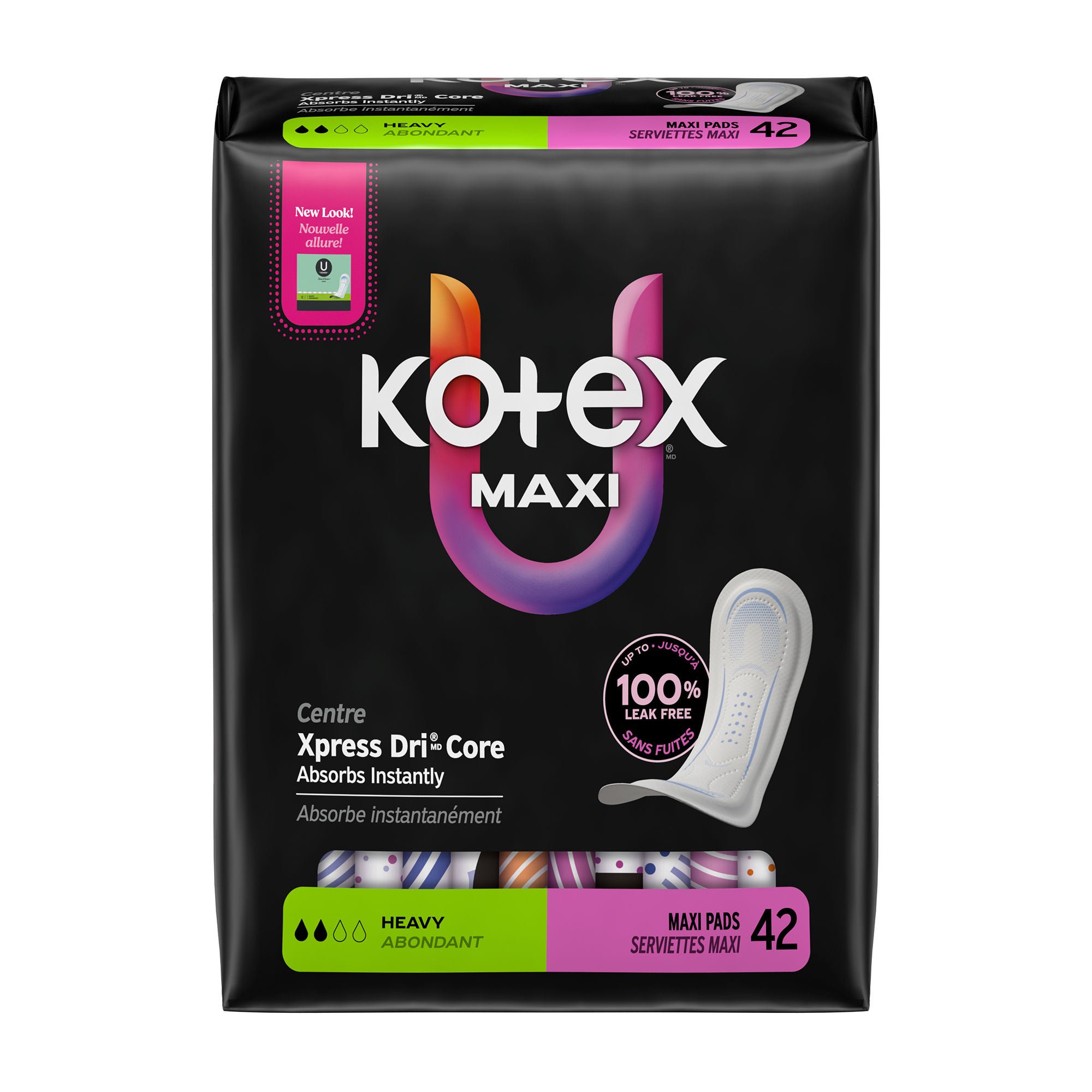 Kimberly Clark - 58227 Feminine Pad U by Kotex® Maxi Heavy Absorbency