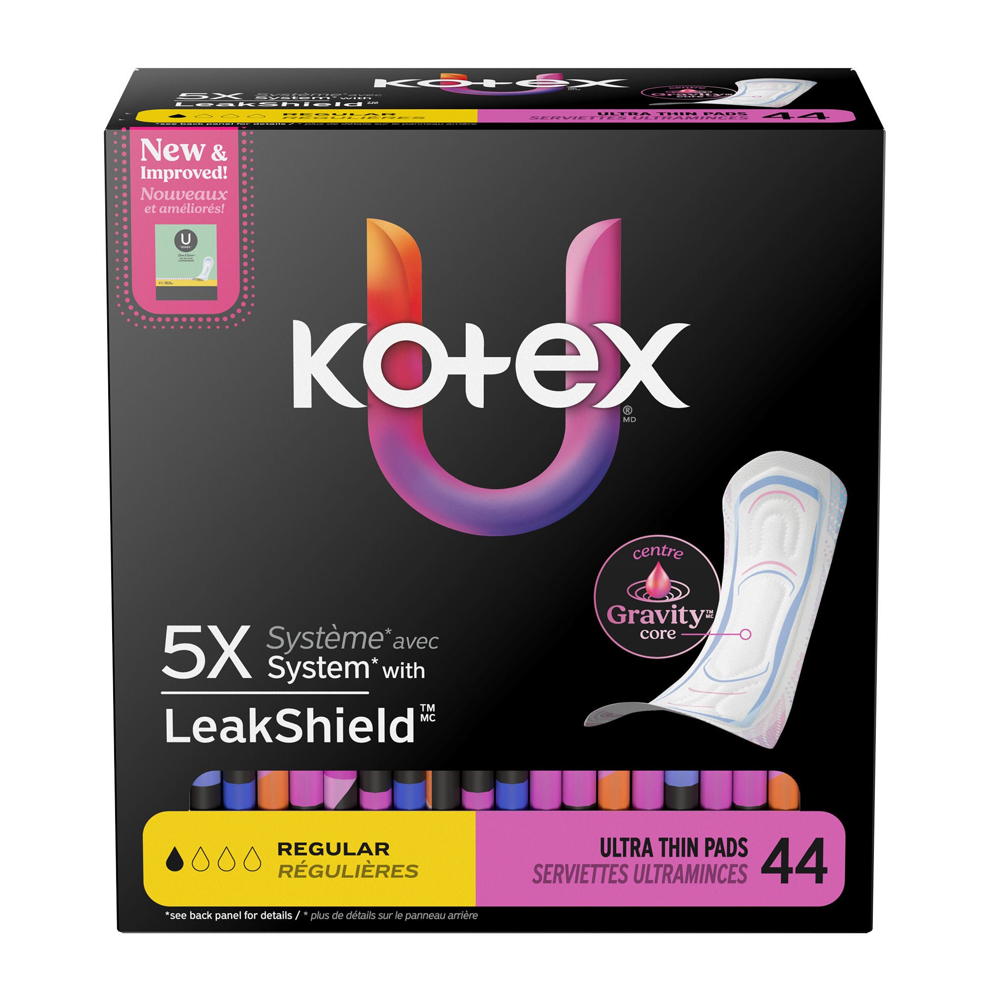 Kimberly Clark - 58246 Feminine Pad U by Kotex® Ultra Thin Regular Absorbency
