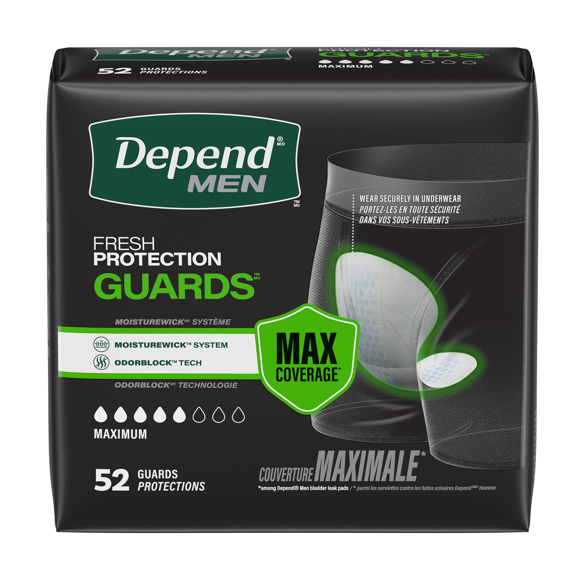 Kimberly Clark - 58413 Depend® Men Fresh Protection Guards™