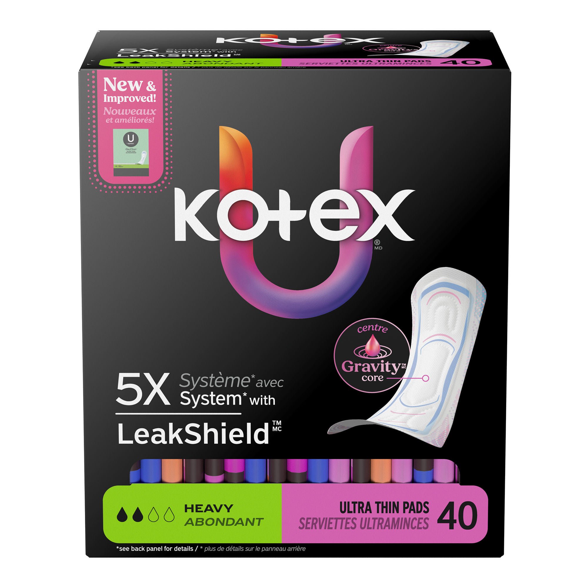 Kimberly Clark - 58248 Feminine Pad U by Kotex® Ultra Thin Heavy Absorbency