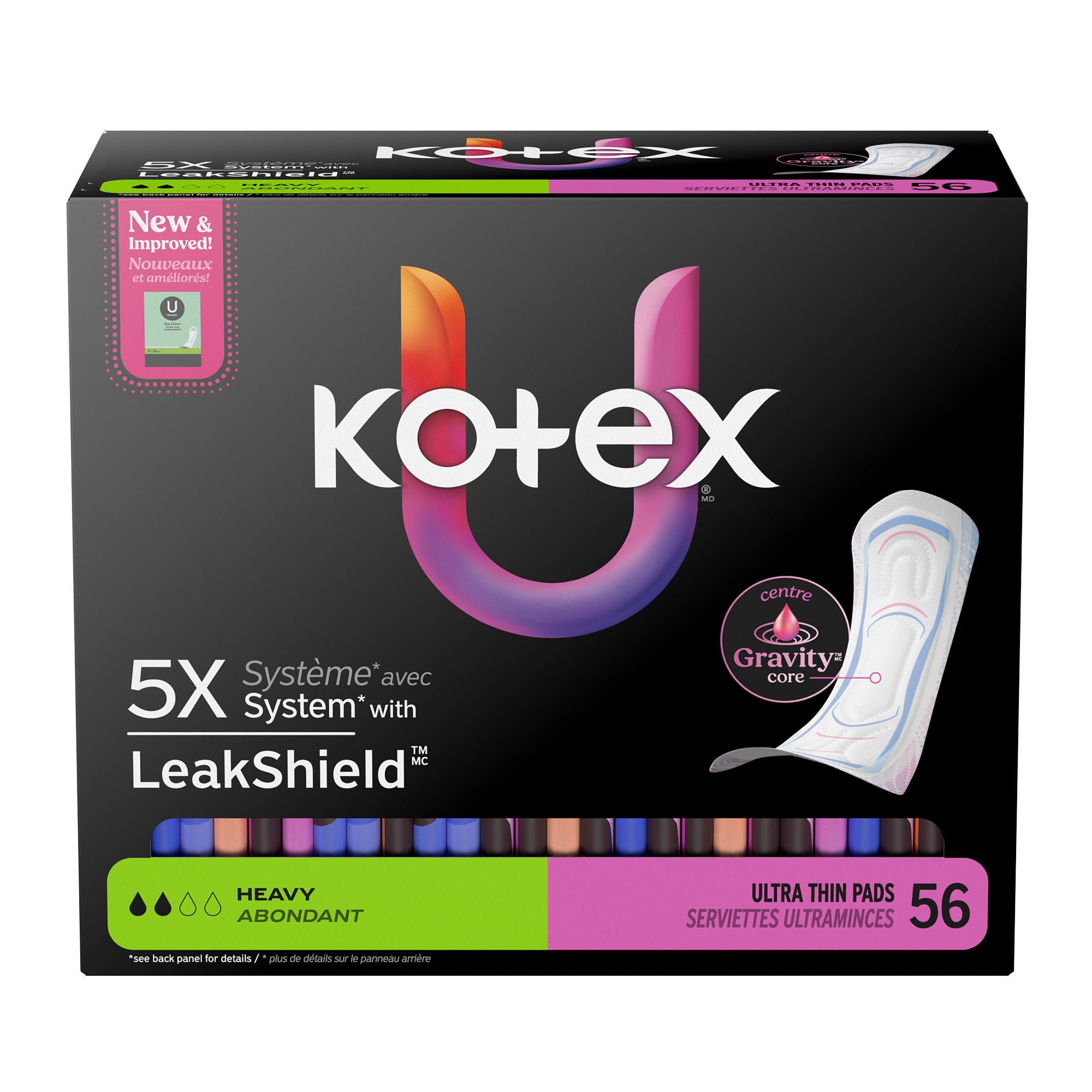Kimberly Clark - 58249 Feminine Pad U by Kotex® Ultra Thin Heavy Absorbency