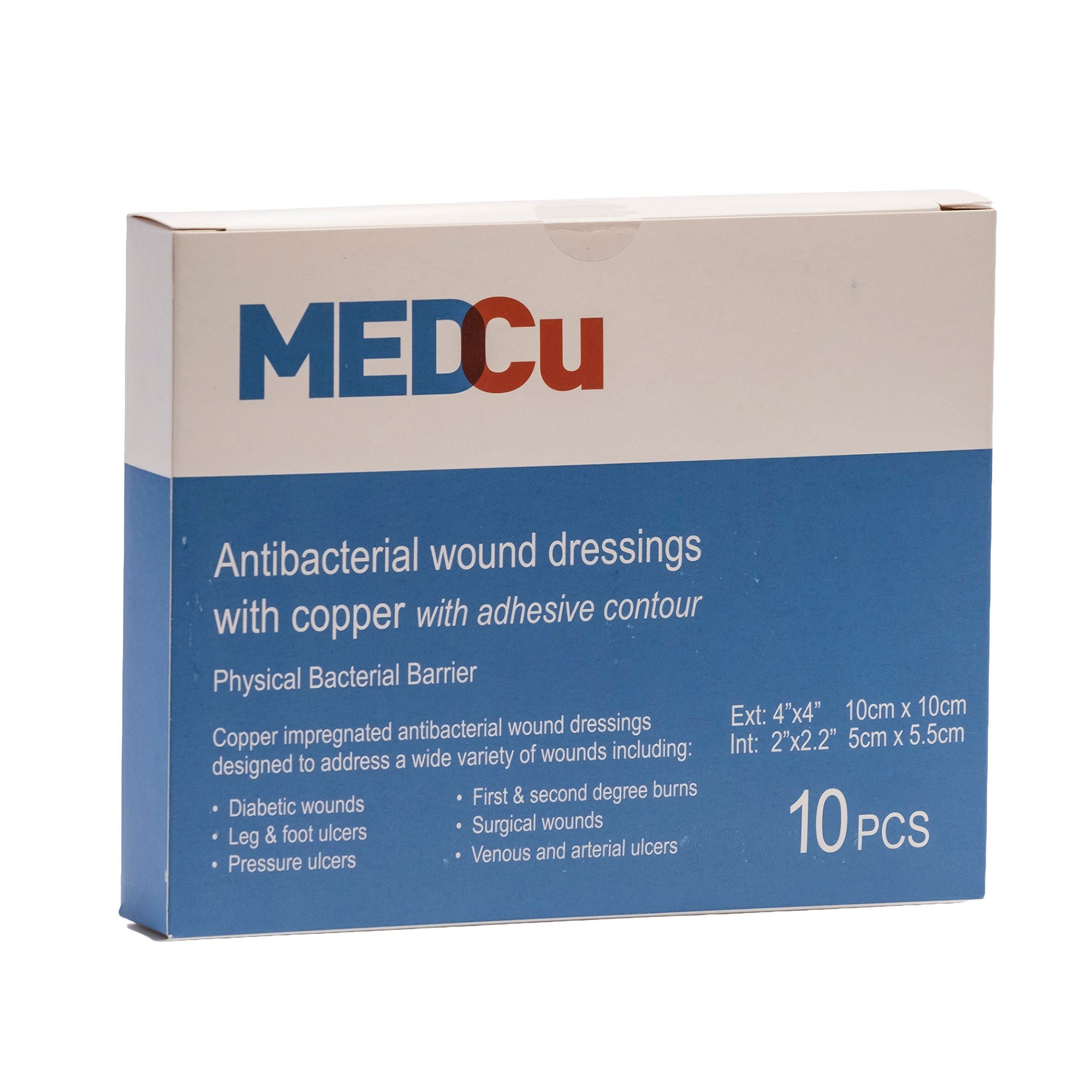 MedCu Technologies Ltd - 2C-0505-01A Copper Impregnated Dressing MEDCu Square 4 X 4 Inch Sterile