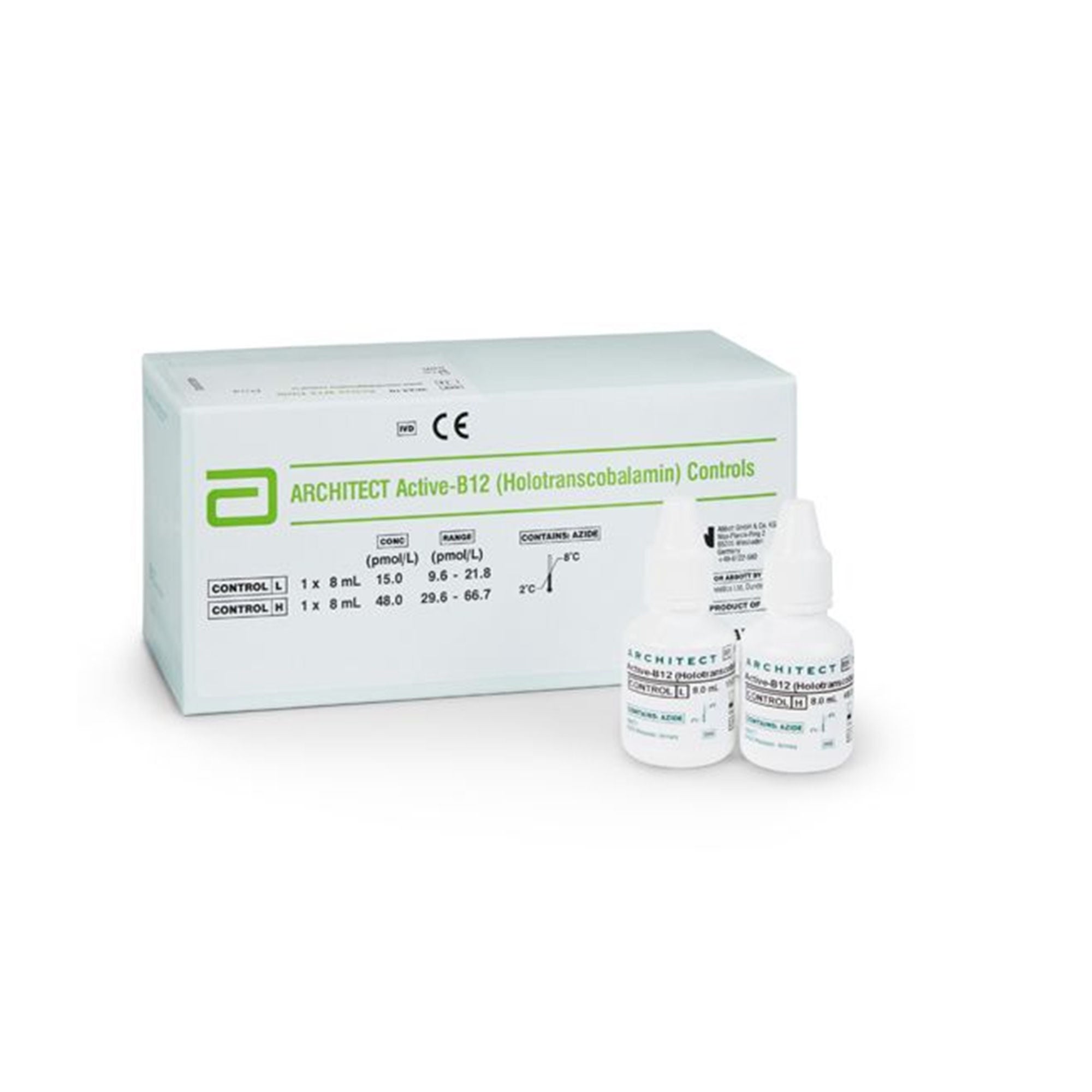 Abbott - 03P2411 Control Set Architect™ Active-B12 Low Level / High Level 2 X 8 mL