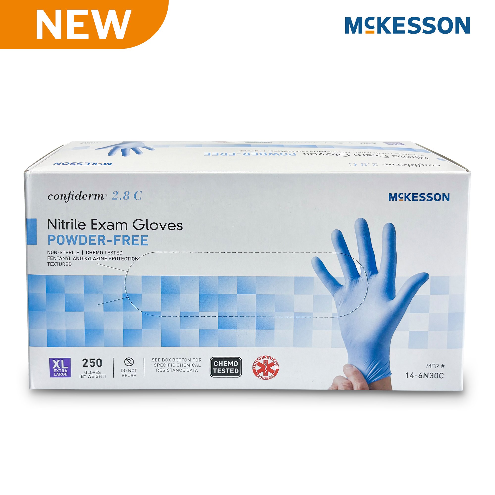 McKesson Confiderm 2.8 C Exam Glove 14-6N30C by McKesson Brand