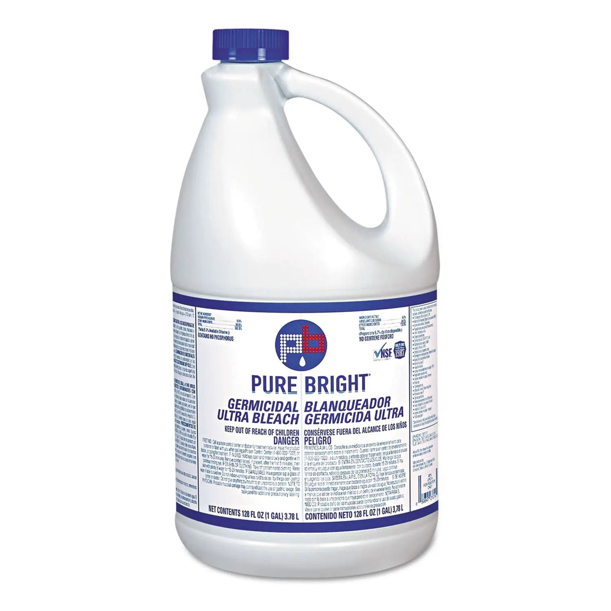 Essendant Co-United Stationers - KIKBLEACH3 Bleach Pure Bright® Germicidal Manual Pour Liquid 1 gal. Jug Unscented NonSterile
