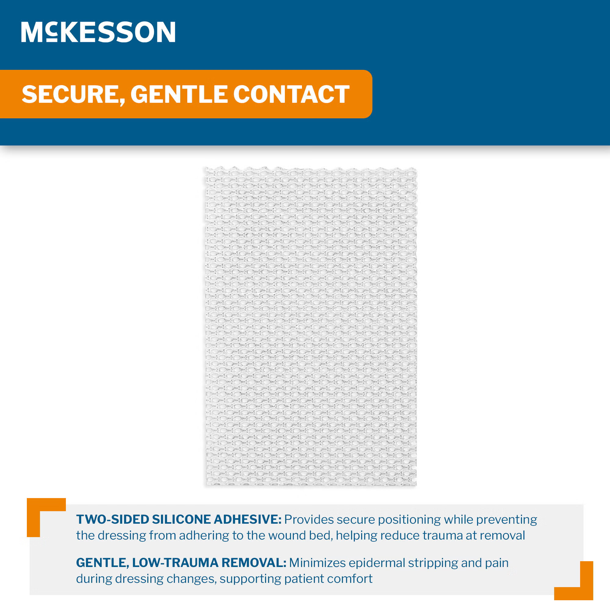 McKesson Brand - 16-1241 Wound Contact Layer Dressing McKesson 2 X 3 Inch Sterile