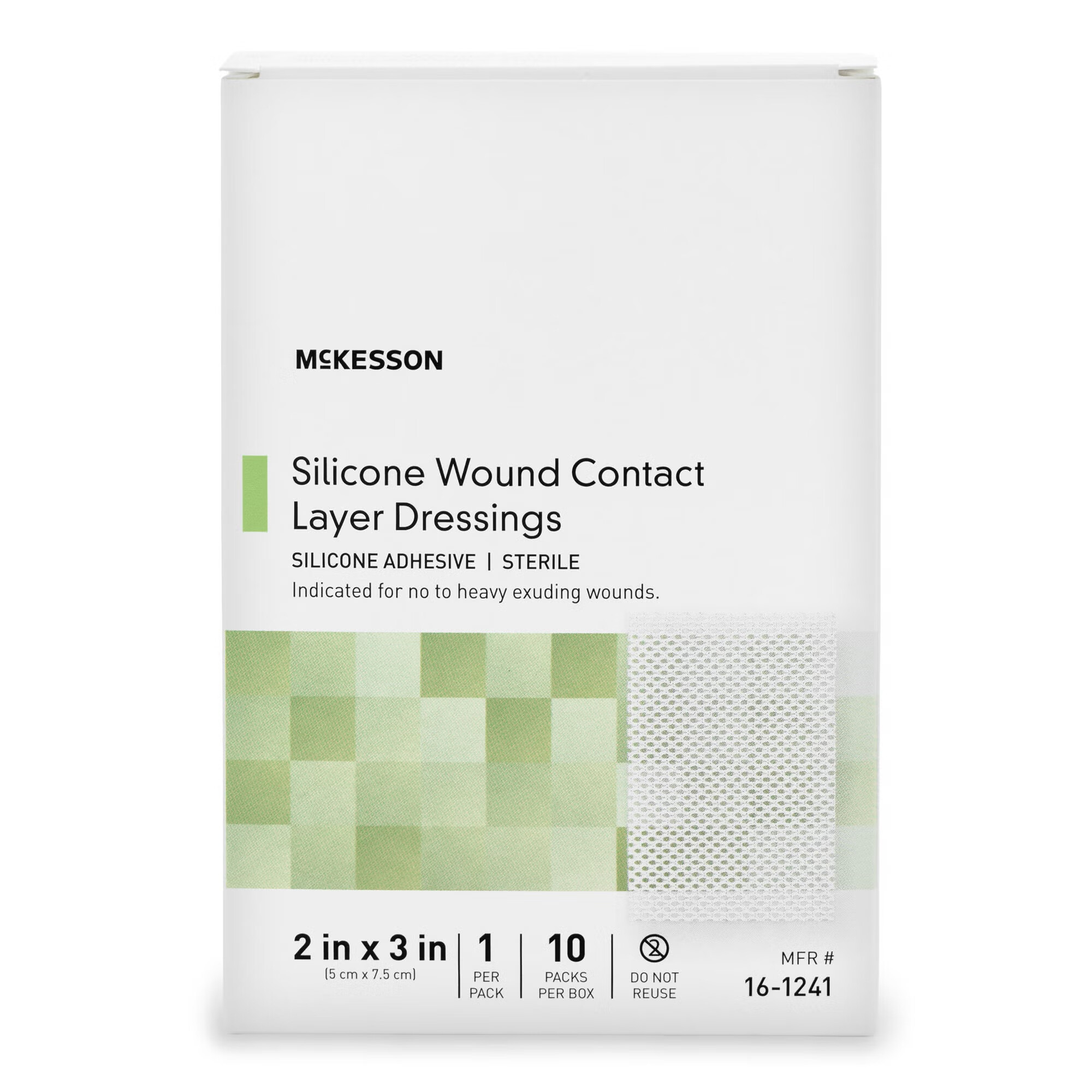 McKesson Brand - 16-1241 Wound Contact Layer Dressing McKesson 2 X 3 Inch Sterile